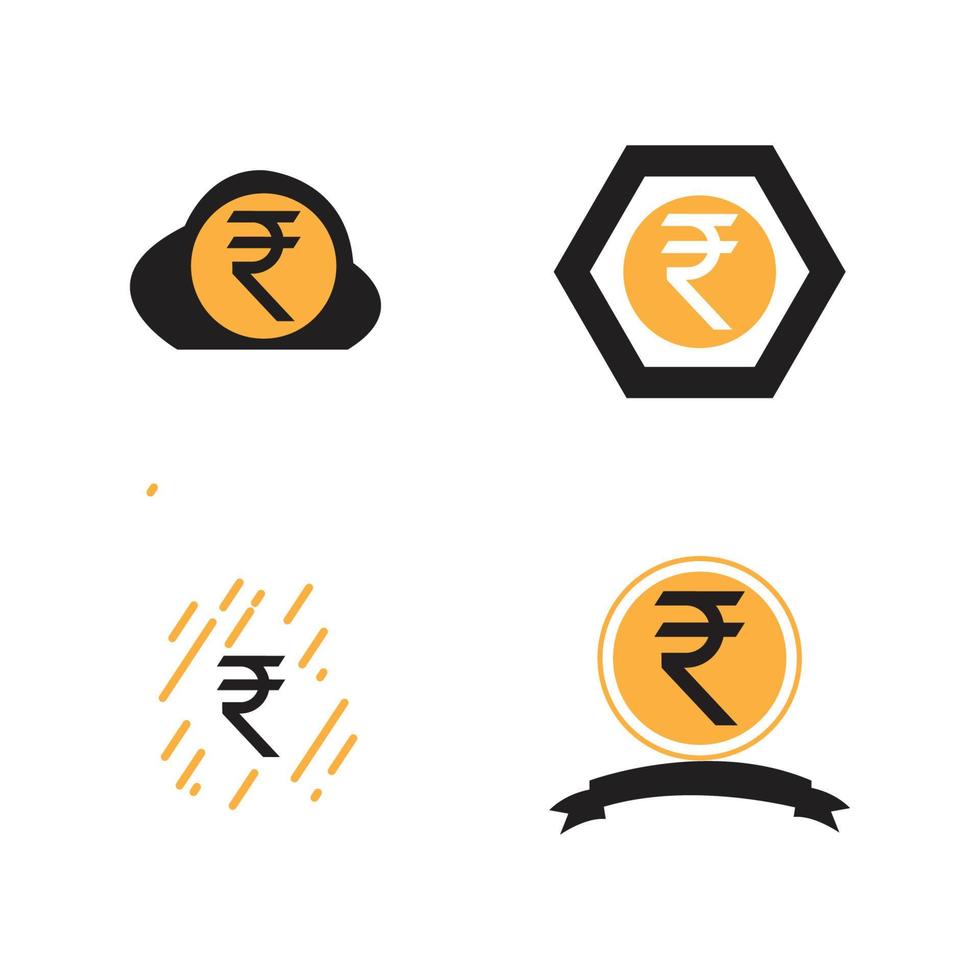 rupee logo vector