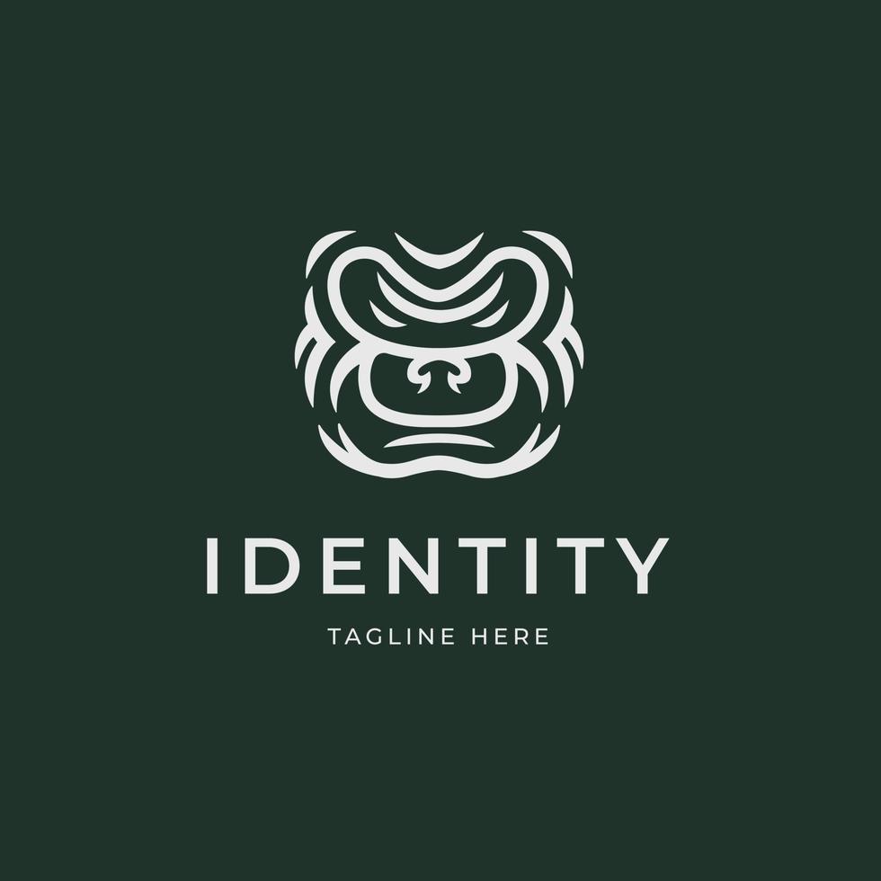 Simple Gorilla Logo vector