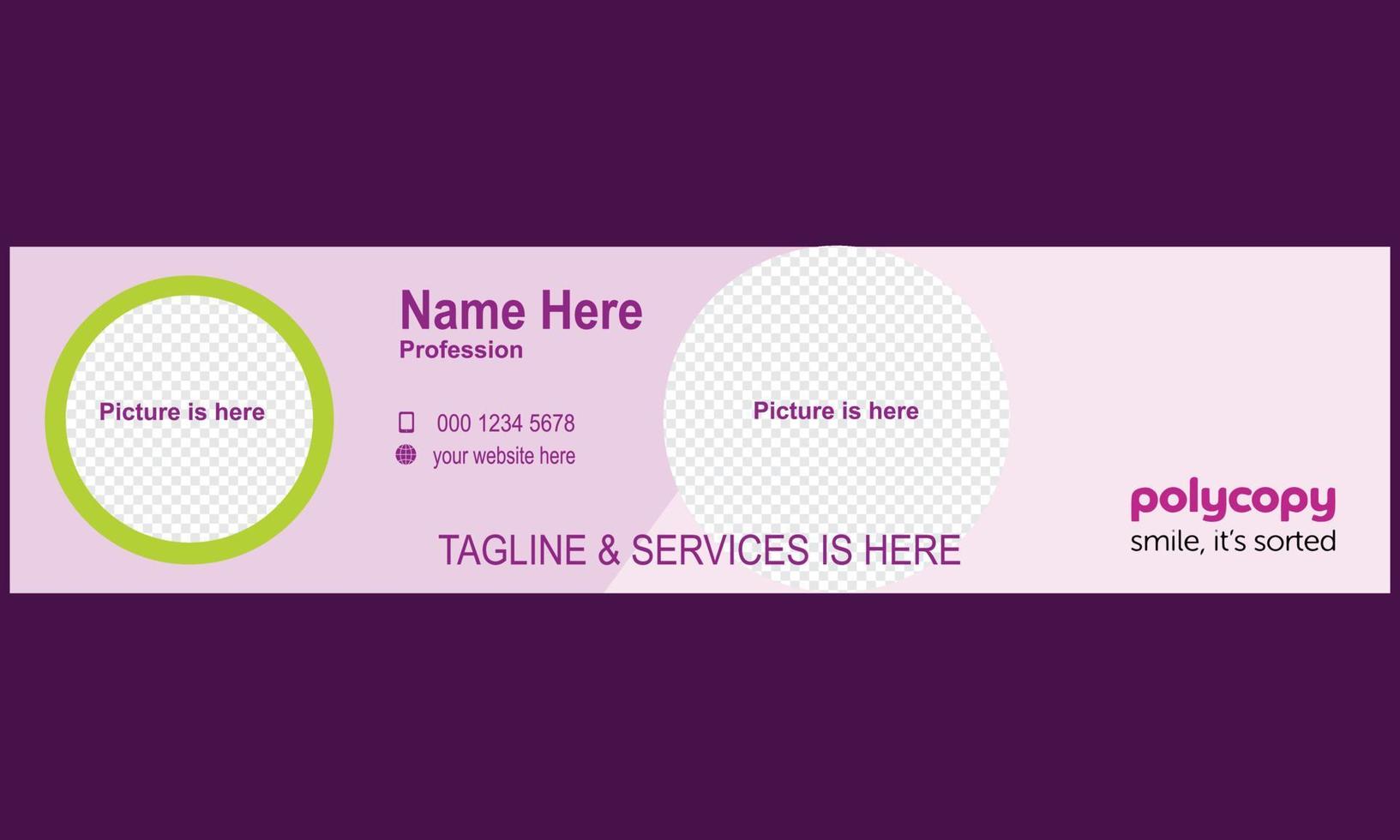email signature .eps vector