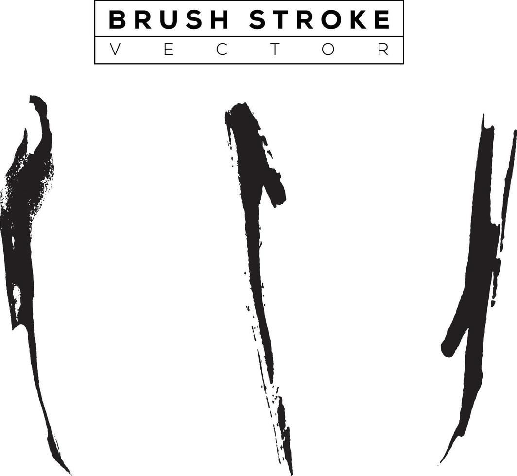 Abstract Vector Brush Stroke Set