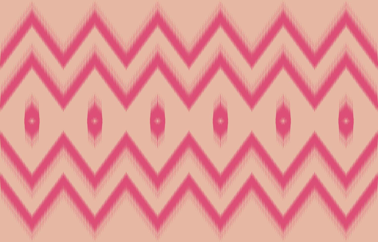 pink Abstract fabric ikat ethnic element seamless pattern design for background or wallpaper.  vector illustration