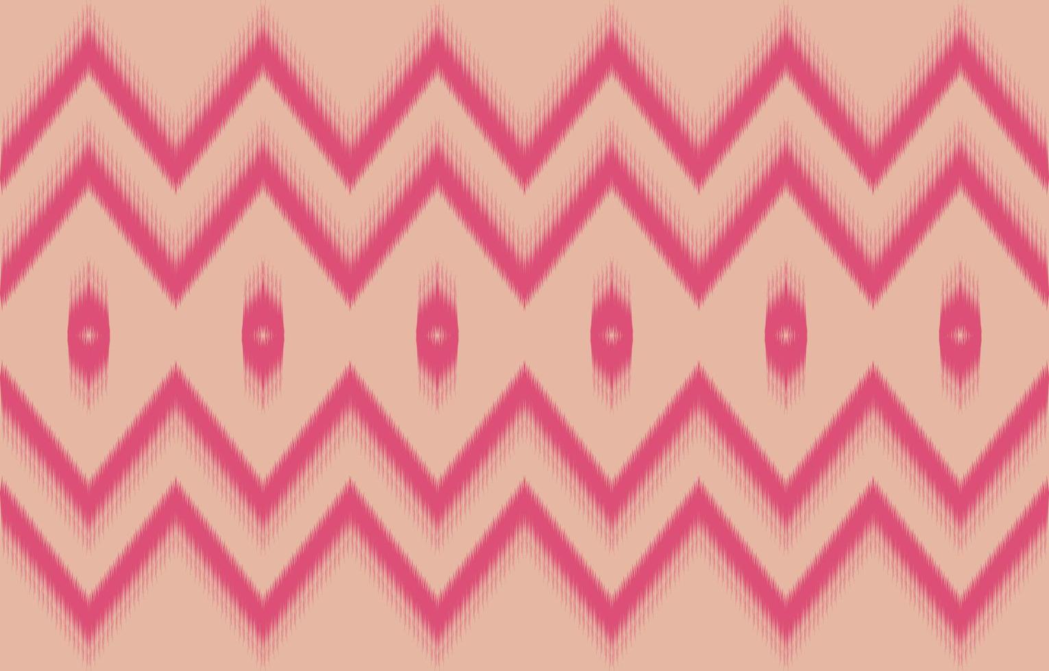 pink Abstract fabric ikat ethnic element seamless pattern design for background or wallpaper.  vector illustration