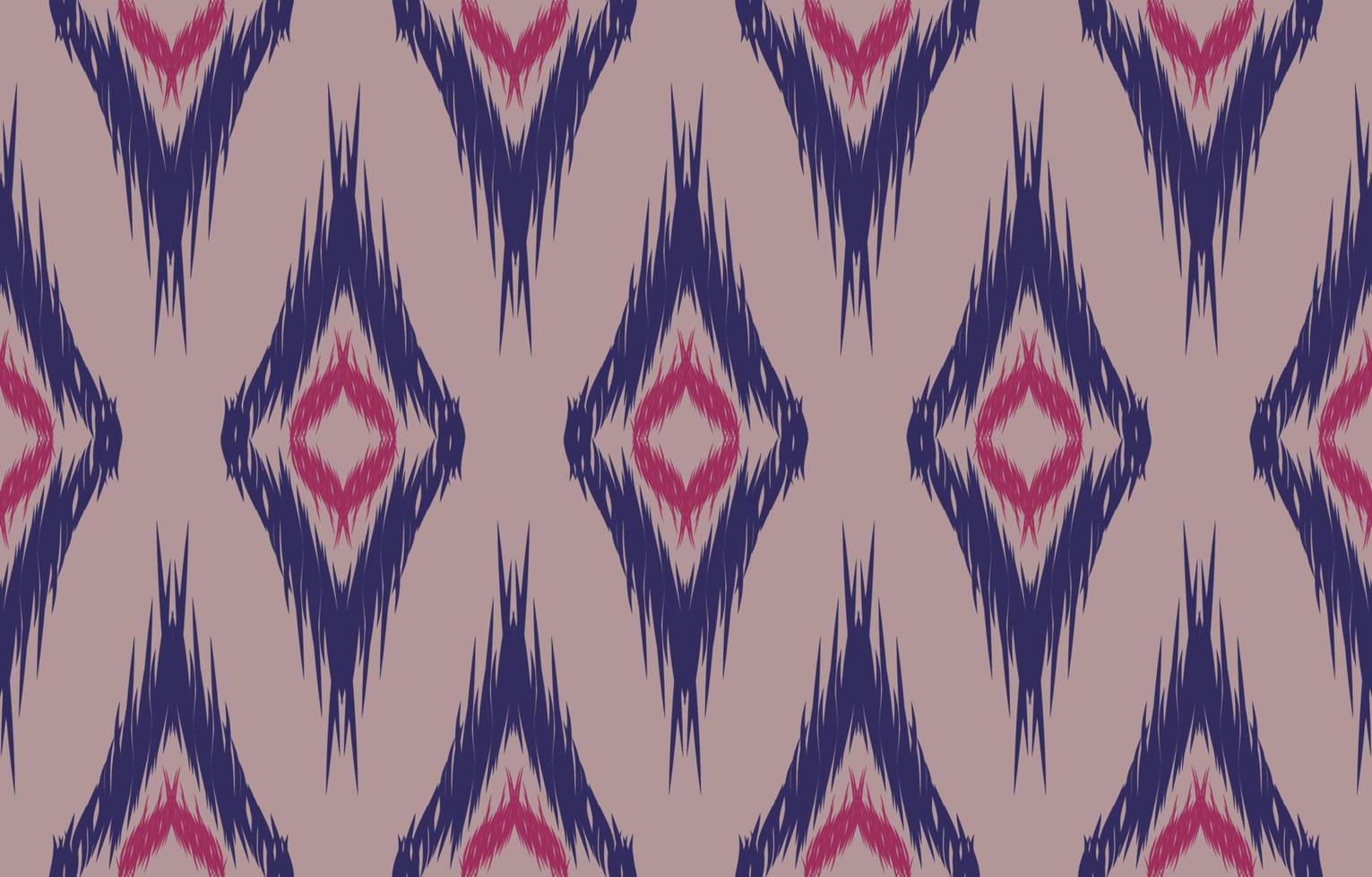 ikat seamless pattern Geometric ethnic oriental  traditional embroidery style.Design for background,carpet,mat,wallpaper,clothing,wrapping,Batik,fabric,Vector illustration. vector