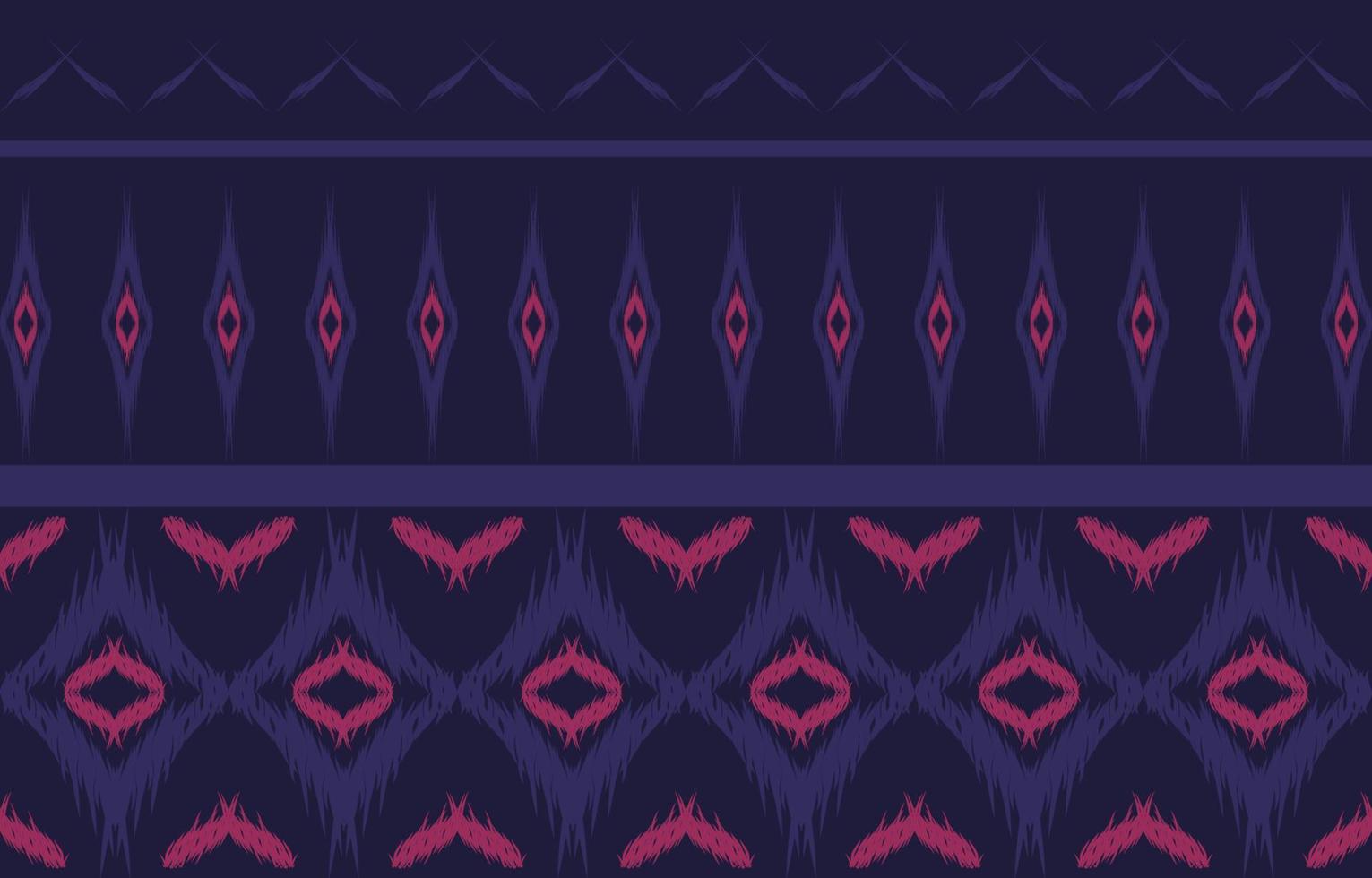 ikat seamless pattern Geometric ethnic oriental  traditional embroidery style.Design for background,carpet,mat,wallpaper,clothing,wrapping,Batik,fabric,Vector illustration. vector