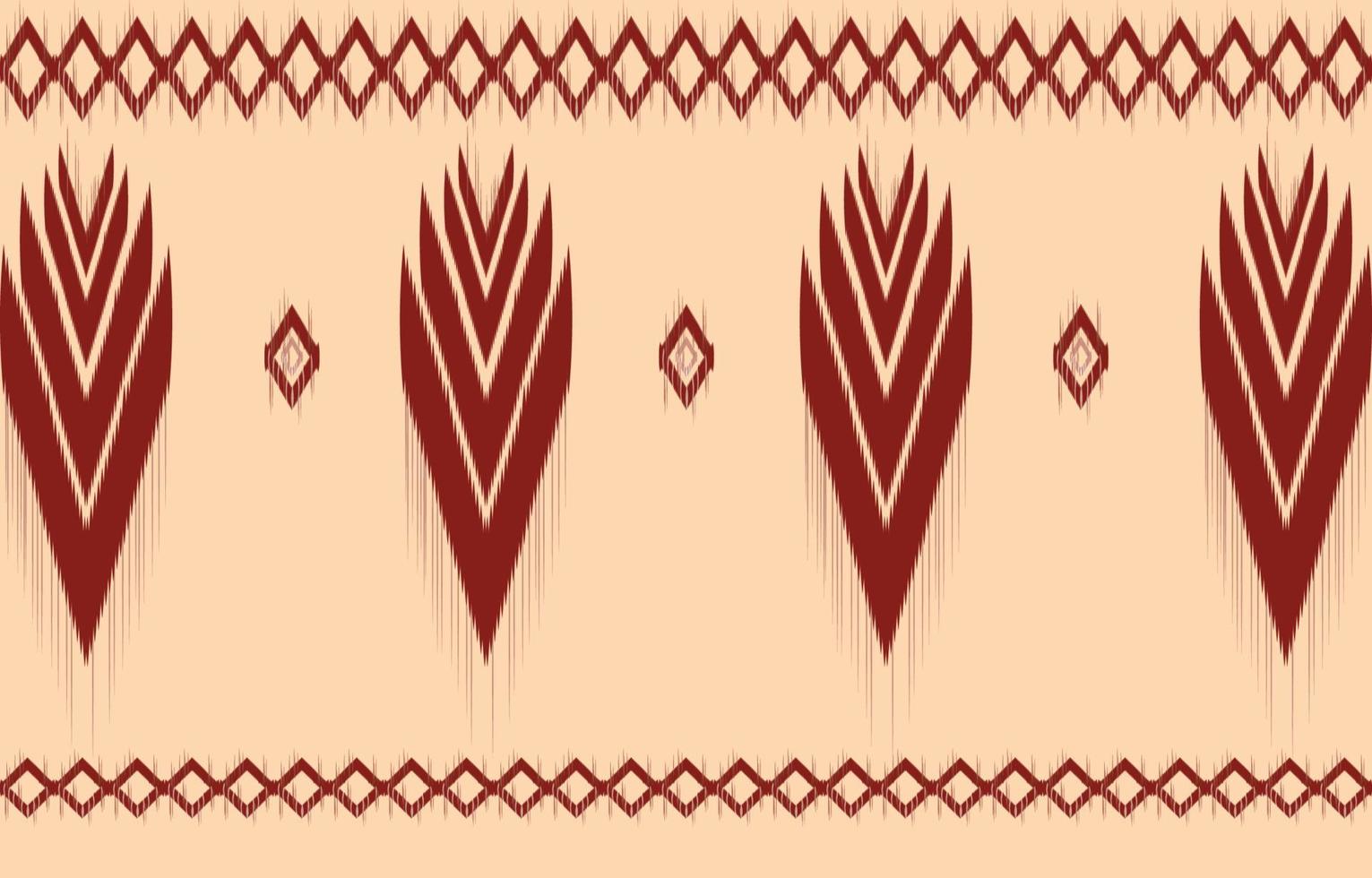 fabric ikat seamless pattern geometric ethnic traditional embroidery style.Design for background,carpet,mat,sarong,clothing,Vector illustration. vector