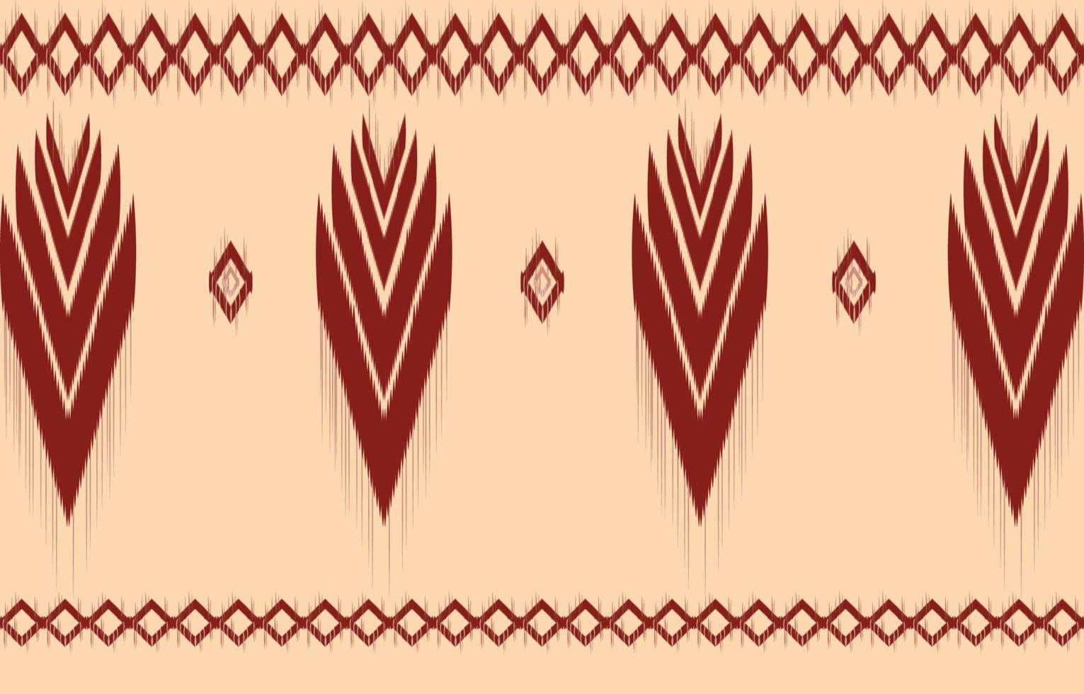 tela ikat de patrones sin fisuras estilo de bordado tradicional étnico geométrico. diseño para fondo, alfombra, estera, sarong, ropa, ilustración vectorial. vector