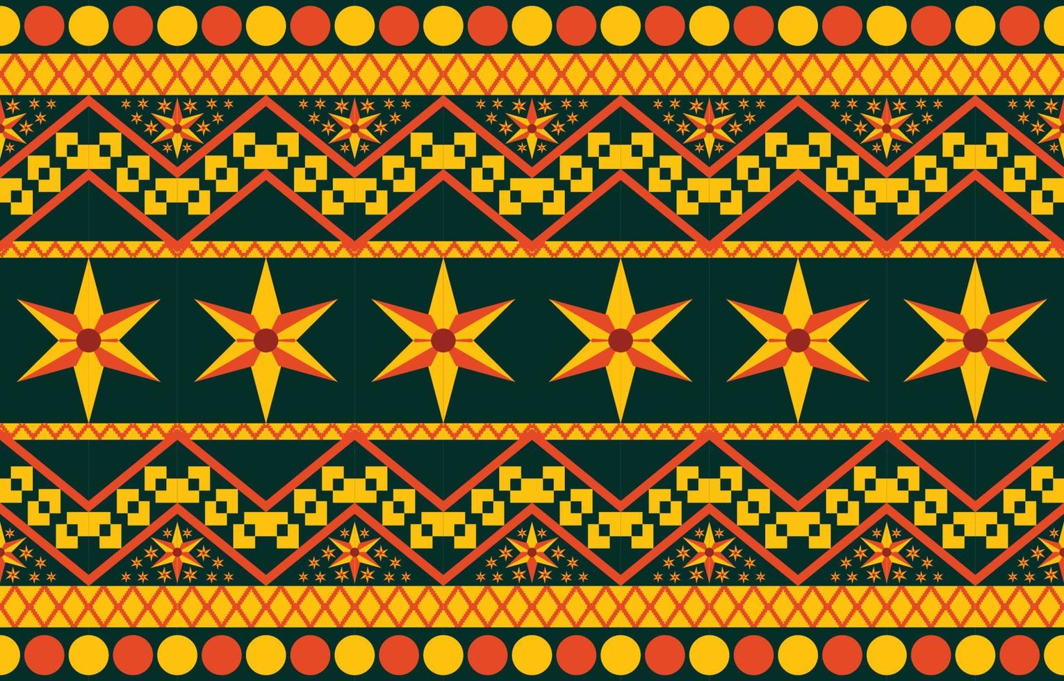 flower colorful fabric ,Geometric ethnic pattern in traditional oriental background Design for carpet,wallpaper,clothing,wrapping,batik,Vector illustration embroidery style. vector