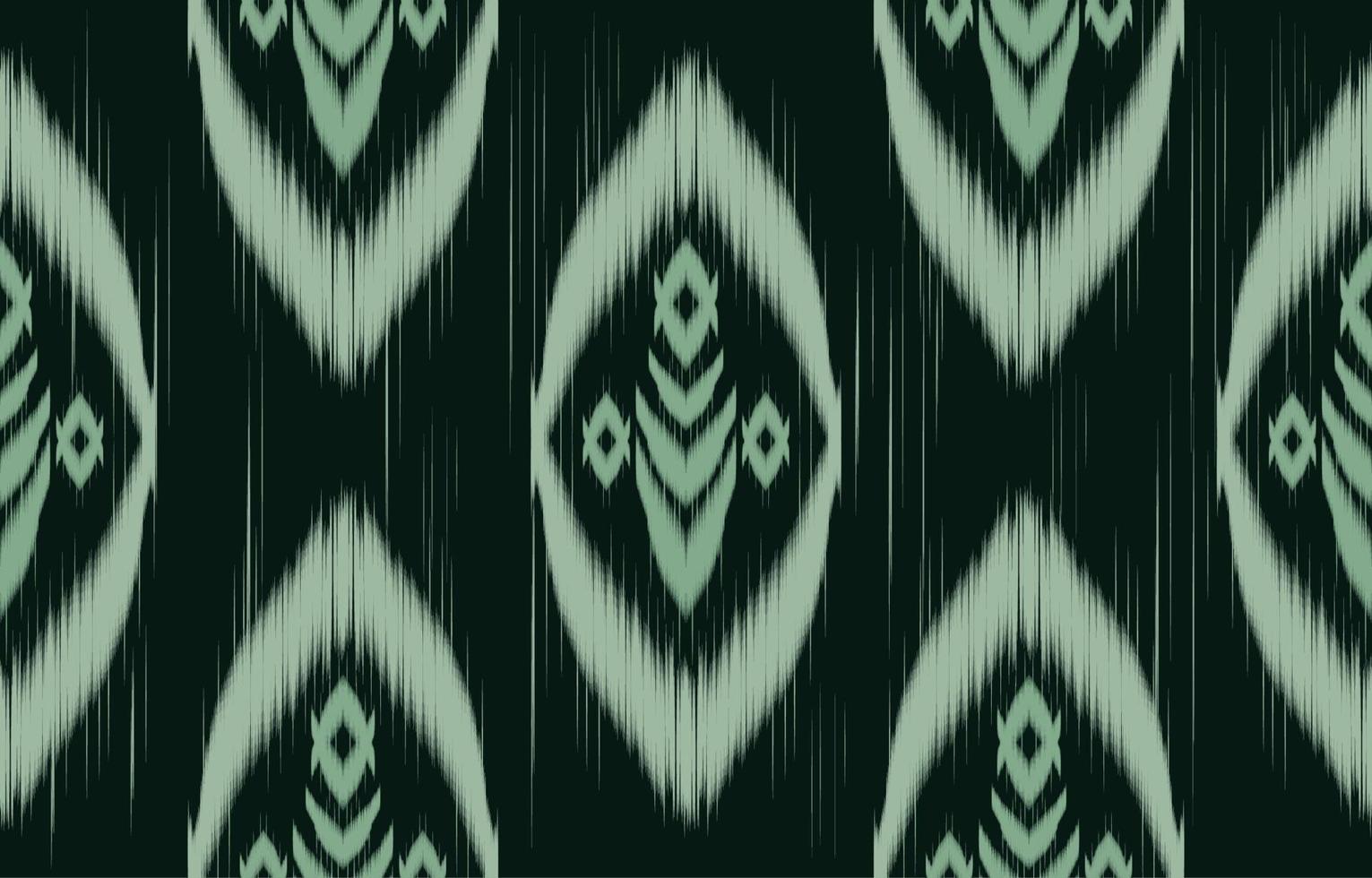 tela ikat de patrones sin fisuras estilo de bordado tradicional étnico geométrico. diseño para fondo, alfombra, estera, sarong, ropa, ilustración vectorial. vector