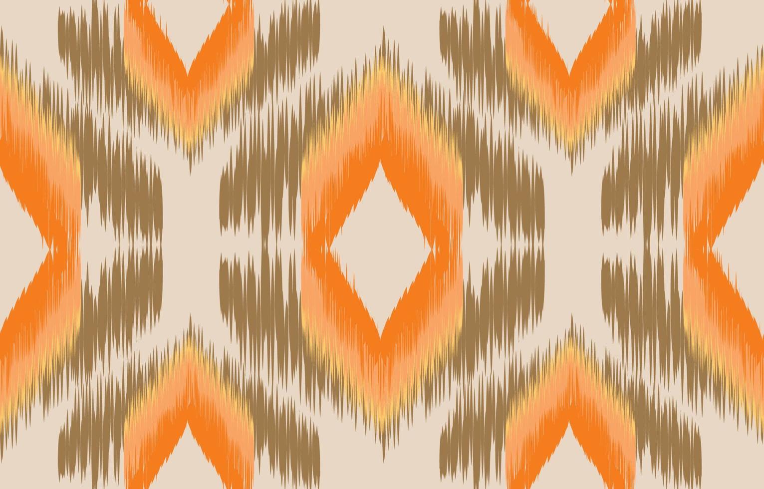 fabric ikat seamless pattern geometric ethnic traditional embroidery style.Design for background,carpet,mat,sarong,clothing,Vector illustration. vector