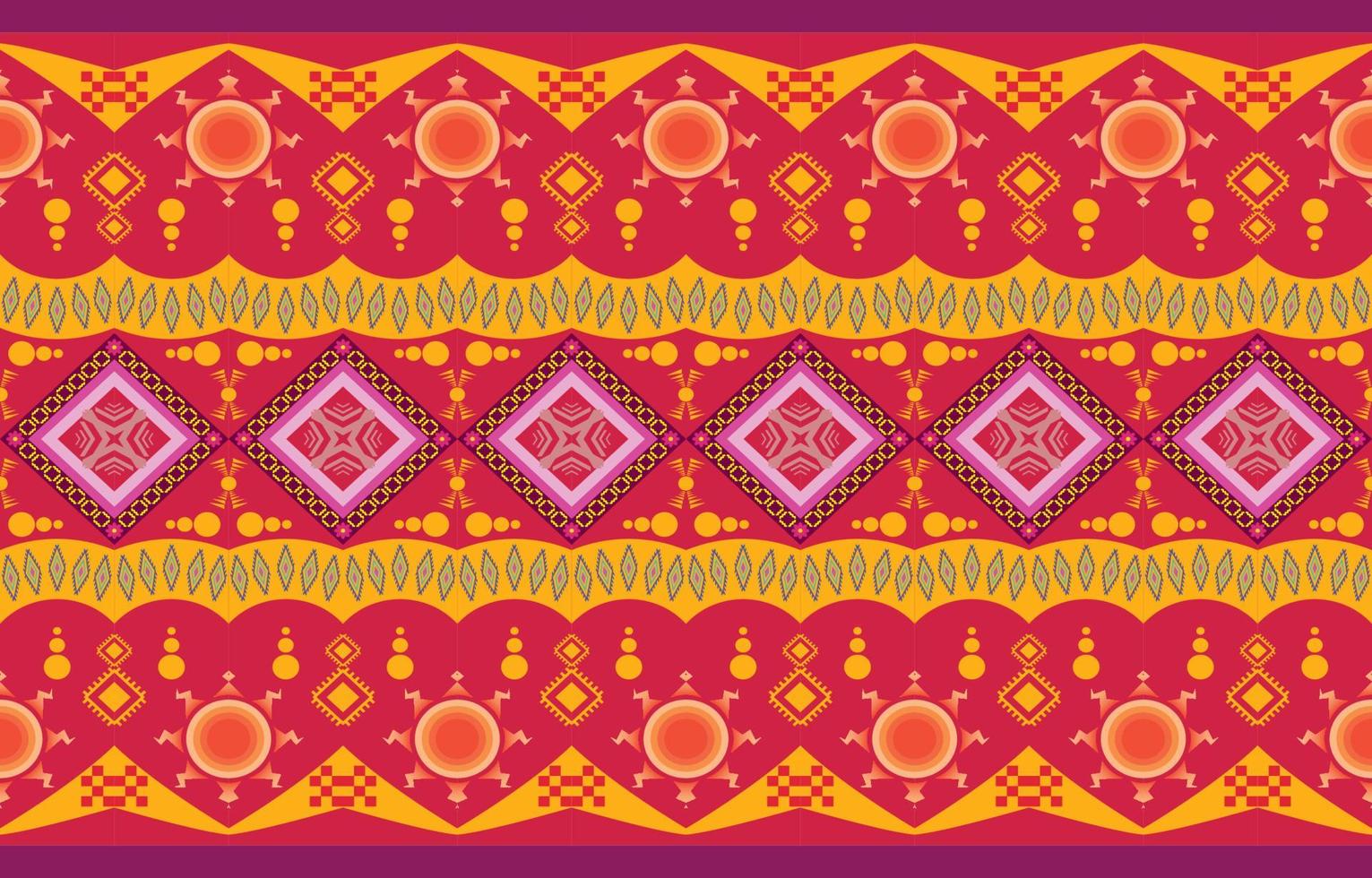 Geometric oriental tribal ethnic pattern traditional background Design for carpet,wallpaper,clothing,wrapping,batik,fabric,Vector illustration embroidery style. vector