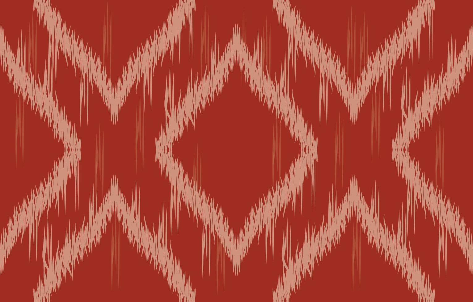 tela ikat de patrones sin fisuras estilo de bordado tradicional étnico geométrico. diseño para fondo, alfombra, estera, sarong, ropa, ilustración vectorial. vector