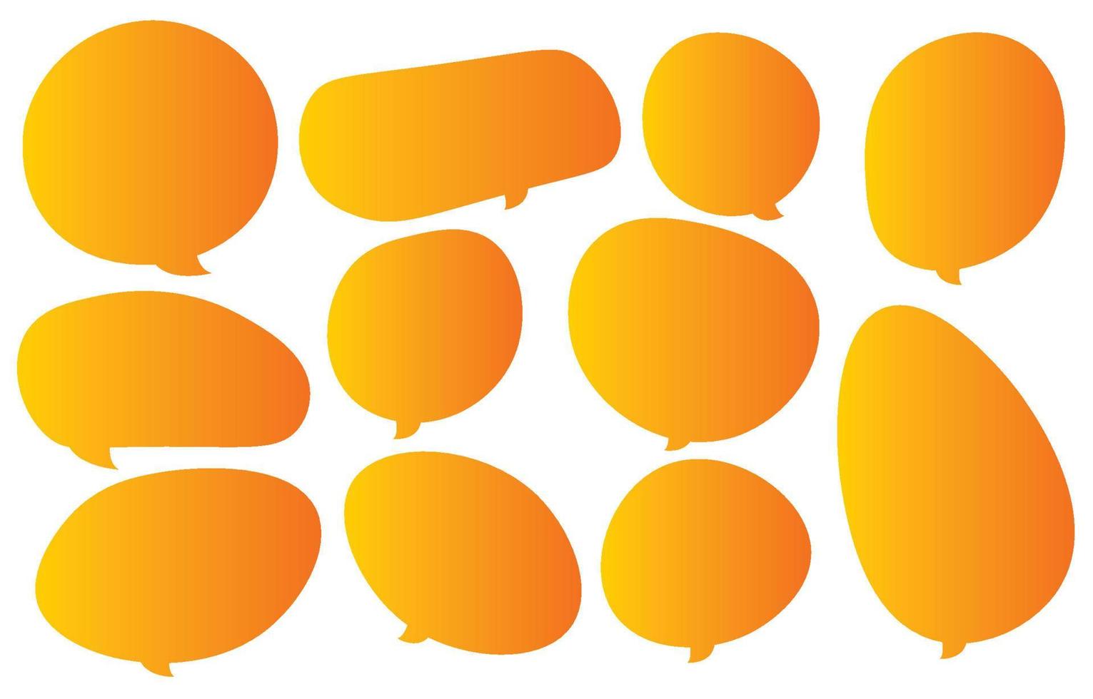 Set summer speech bubbles on white background. chat box or chat vector square and doodle message or communication icon Cloud speaking for comics and minimal message dialog