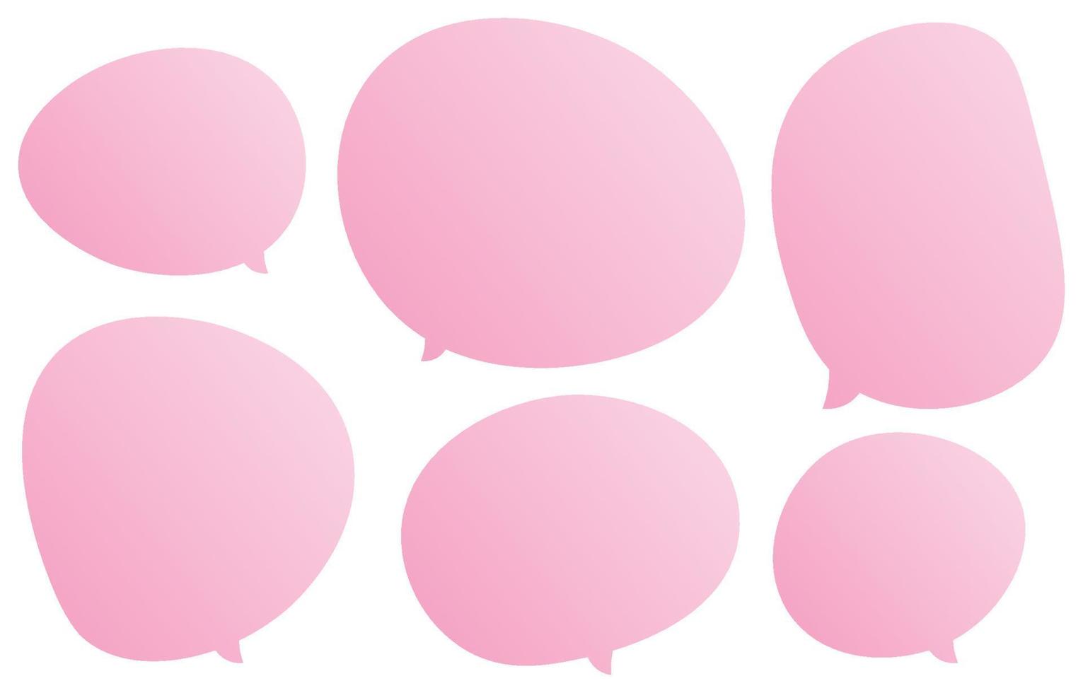 Set speech bubbles on white background. chat box or chat vector square and doodle message or communication icon Cloud speaking for comics and minimal message dialog