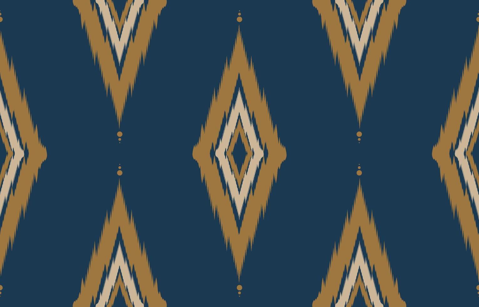 brown Abstract fabric ikat ethnic element seamless pattern design for background or wallpaper.  vector illustration