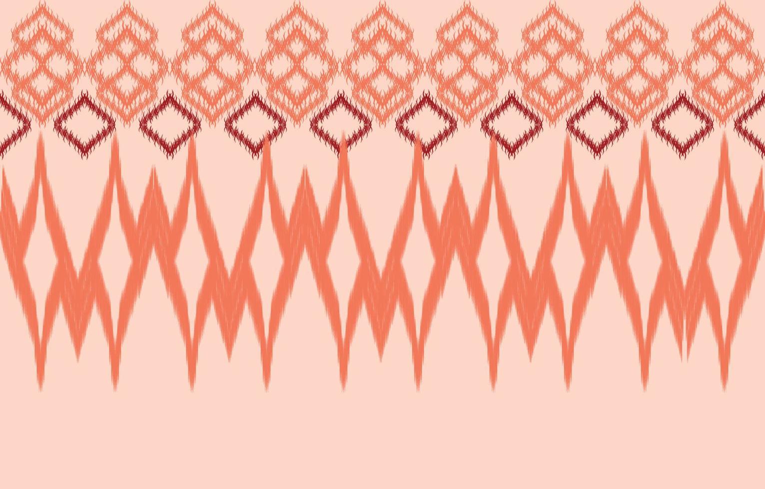 fabric ikat seamless pattern geometric ethnic traditional embroidery style.Design for background,carpet,mat,sarong,clothing,Vector illustration. vector