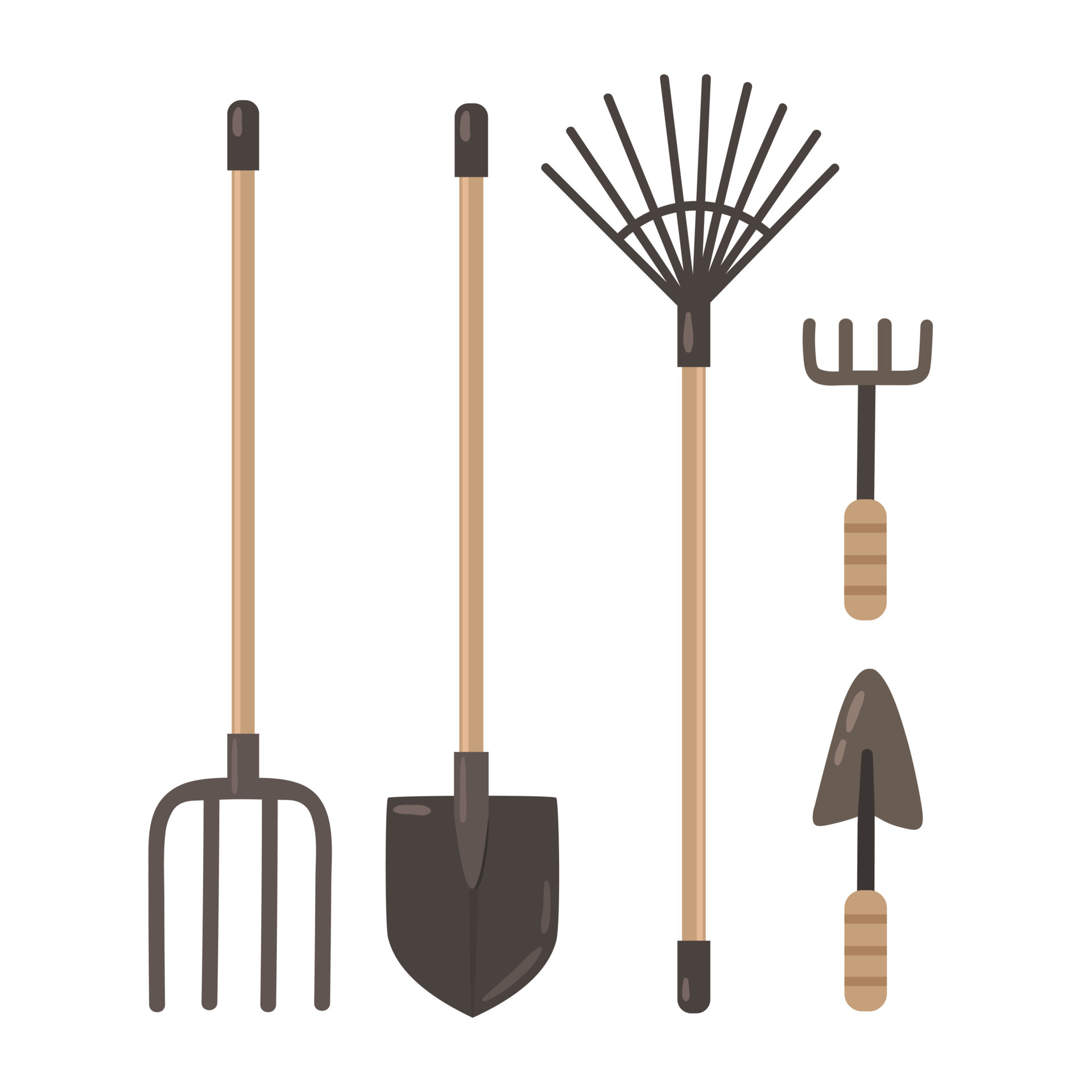 Vector Set of Tools for Gardening and Agricultural Work 7121472 Vector ...