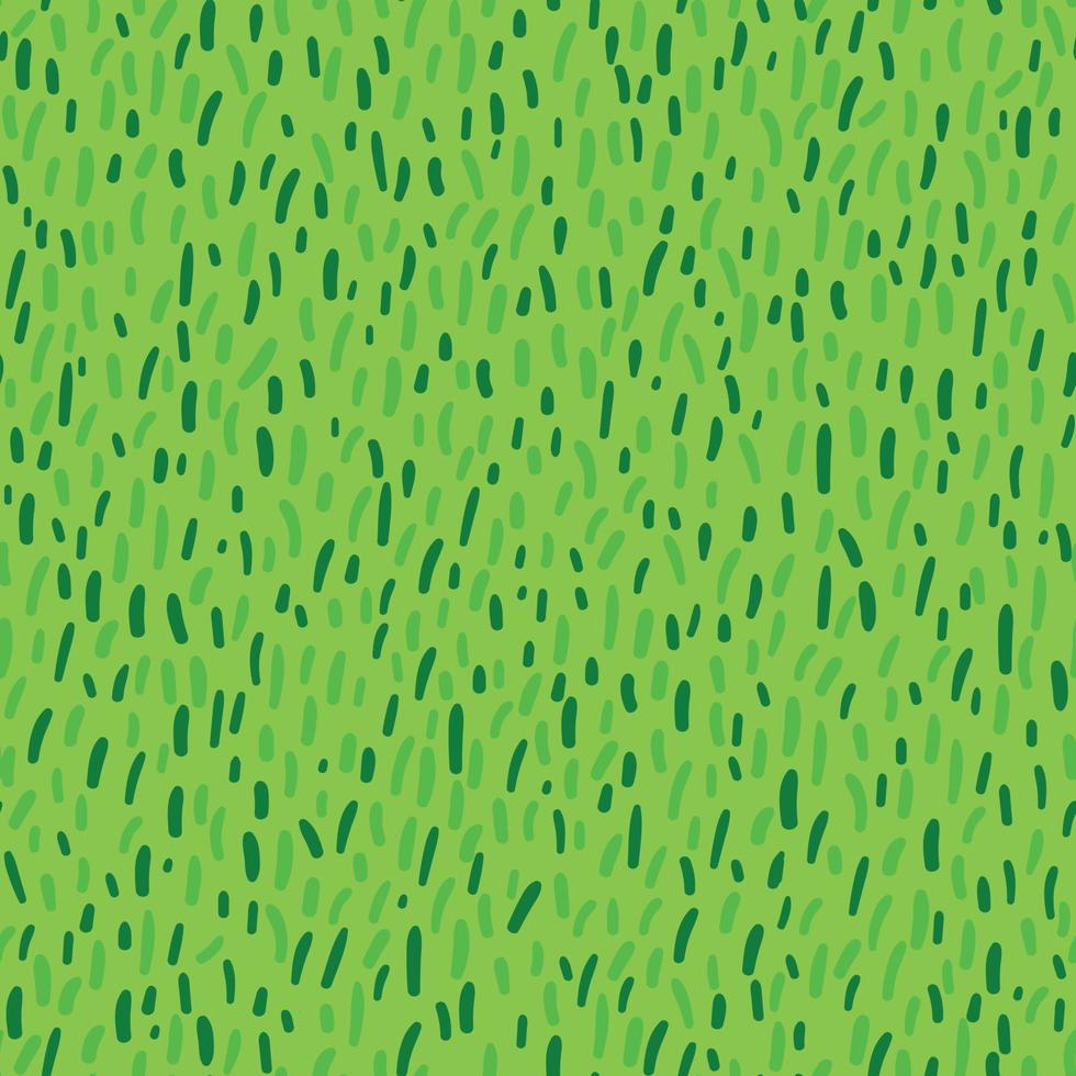 Decorative Vector Seamless Pattern with Spring Meadow Grass Texture