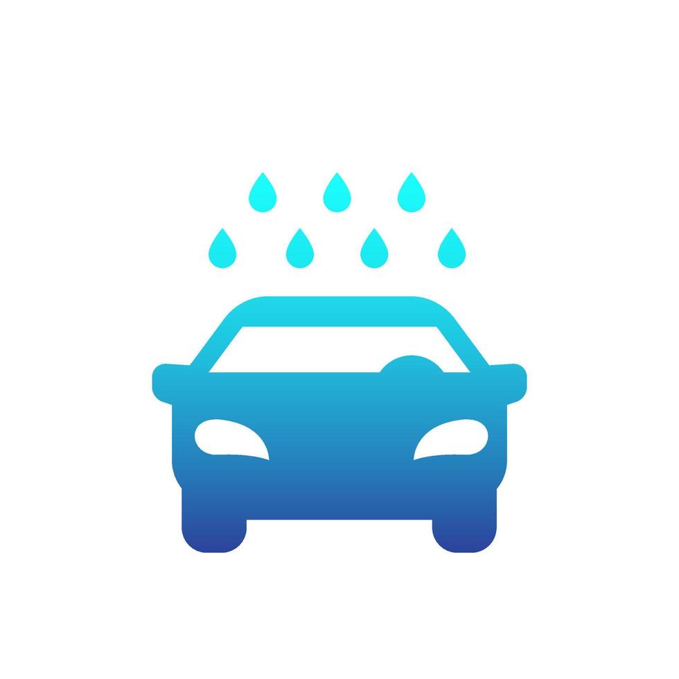 car wash icon on white vector