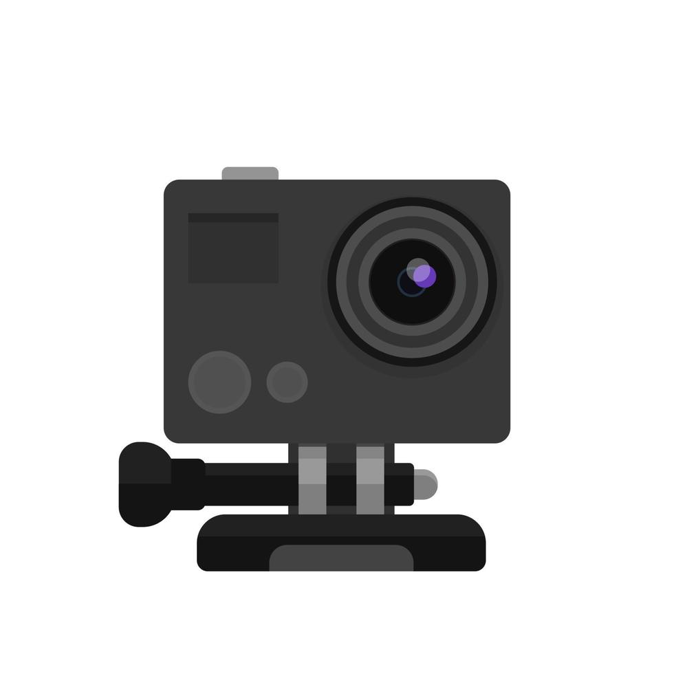 action camera vector illustration in flat style