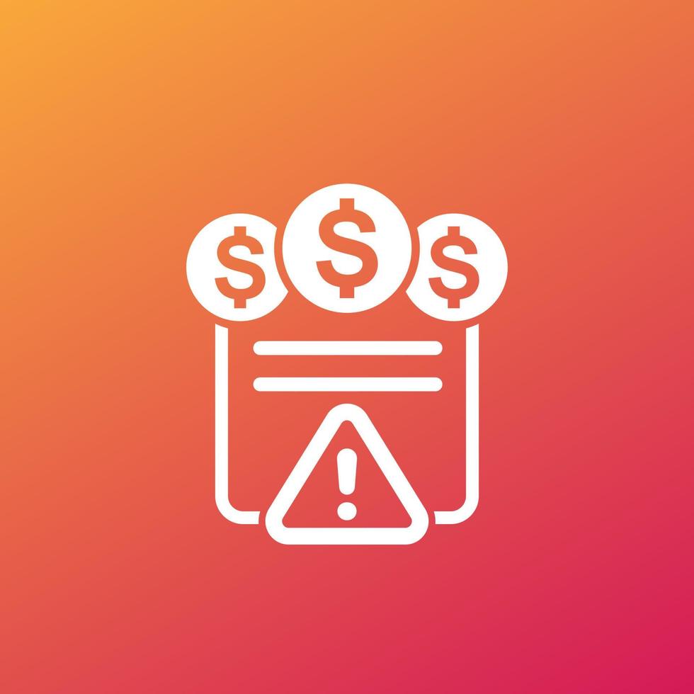 important payment icon for web vector