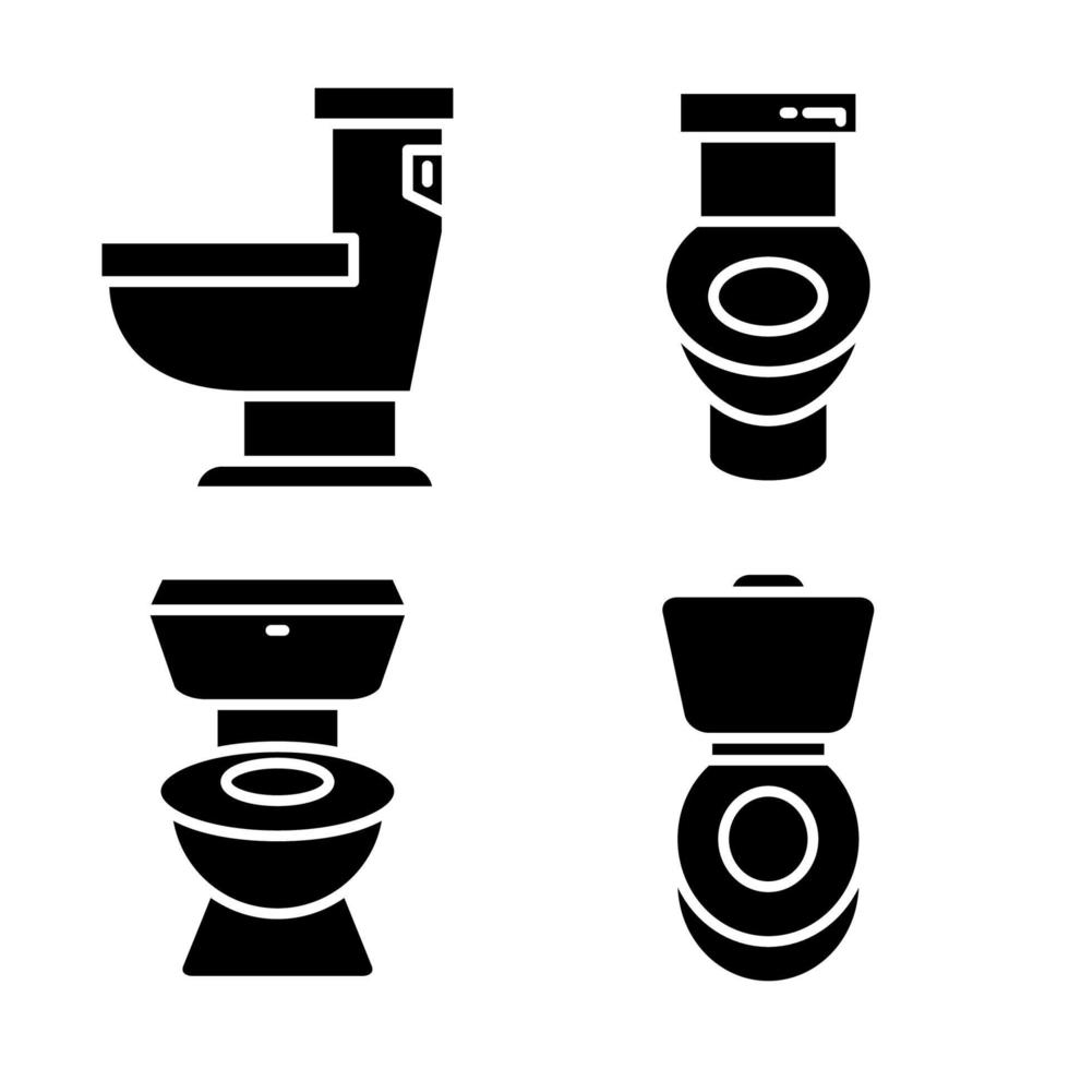 toilet bowl symbol vector