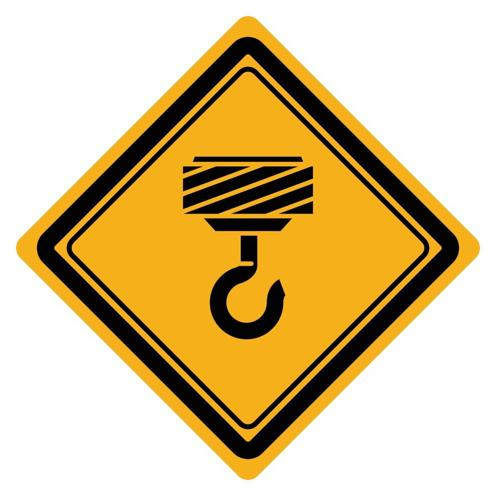 crane hook signage vector