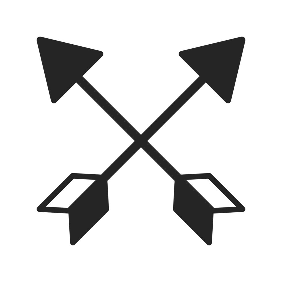 crossed arrows weapon vector