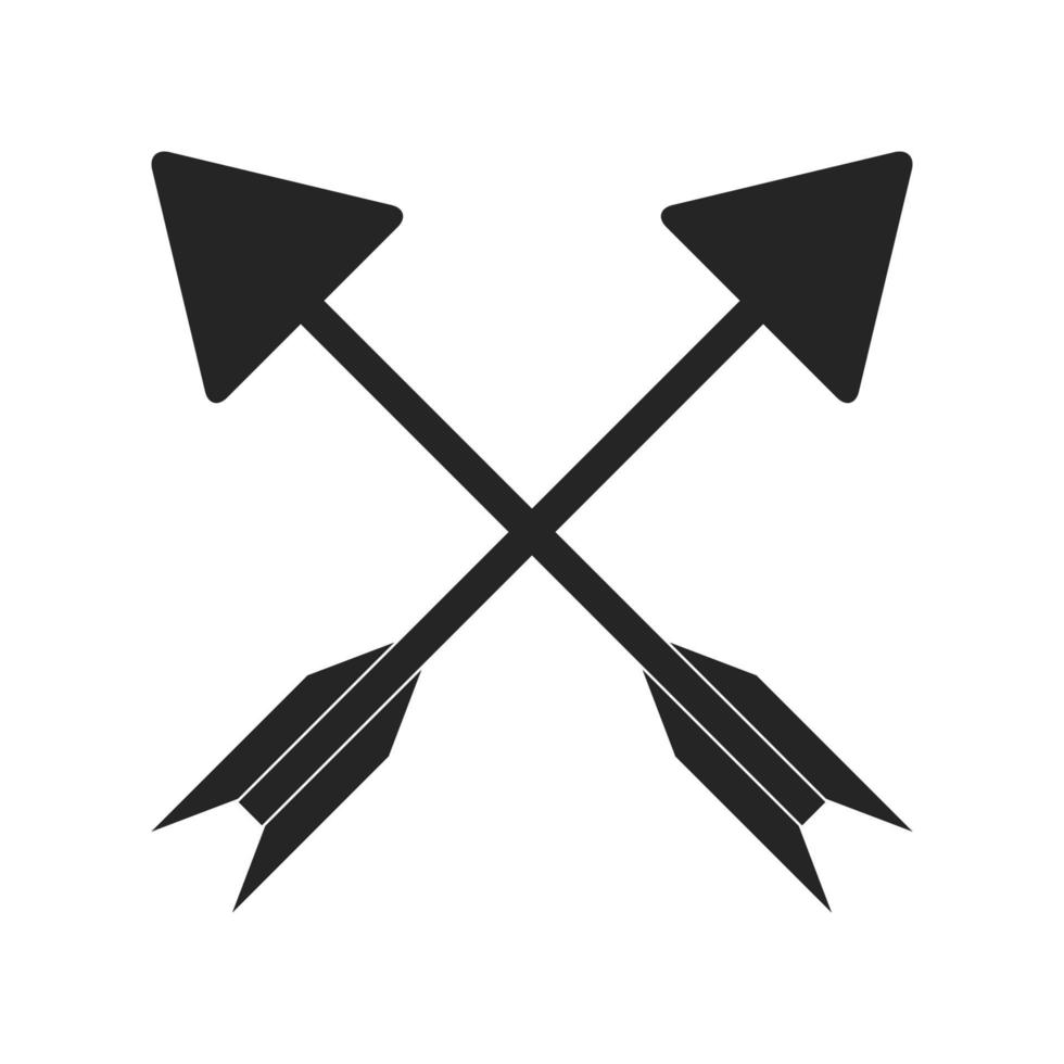 crossed arrows vector illustration