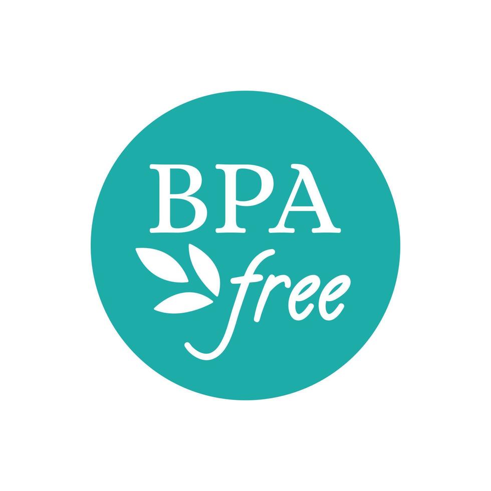 BPA FREE icon concept. Bisphenol A and phthalates free badge. Eco