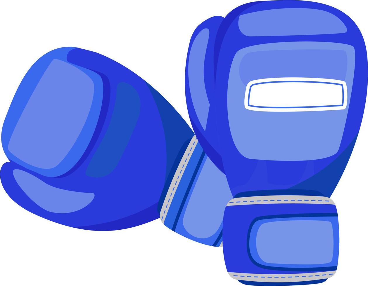 guantes de boxeo objeto vectorial de color semiplano vector