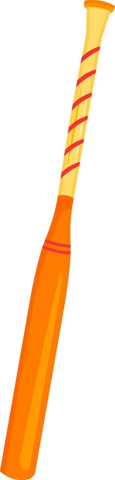 Baseball bat semi flat color vector object