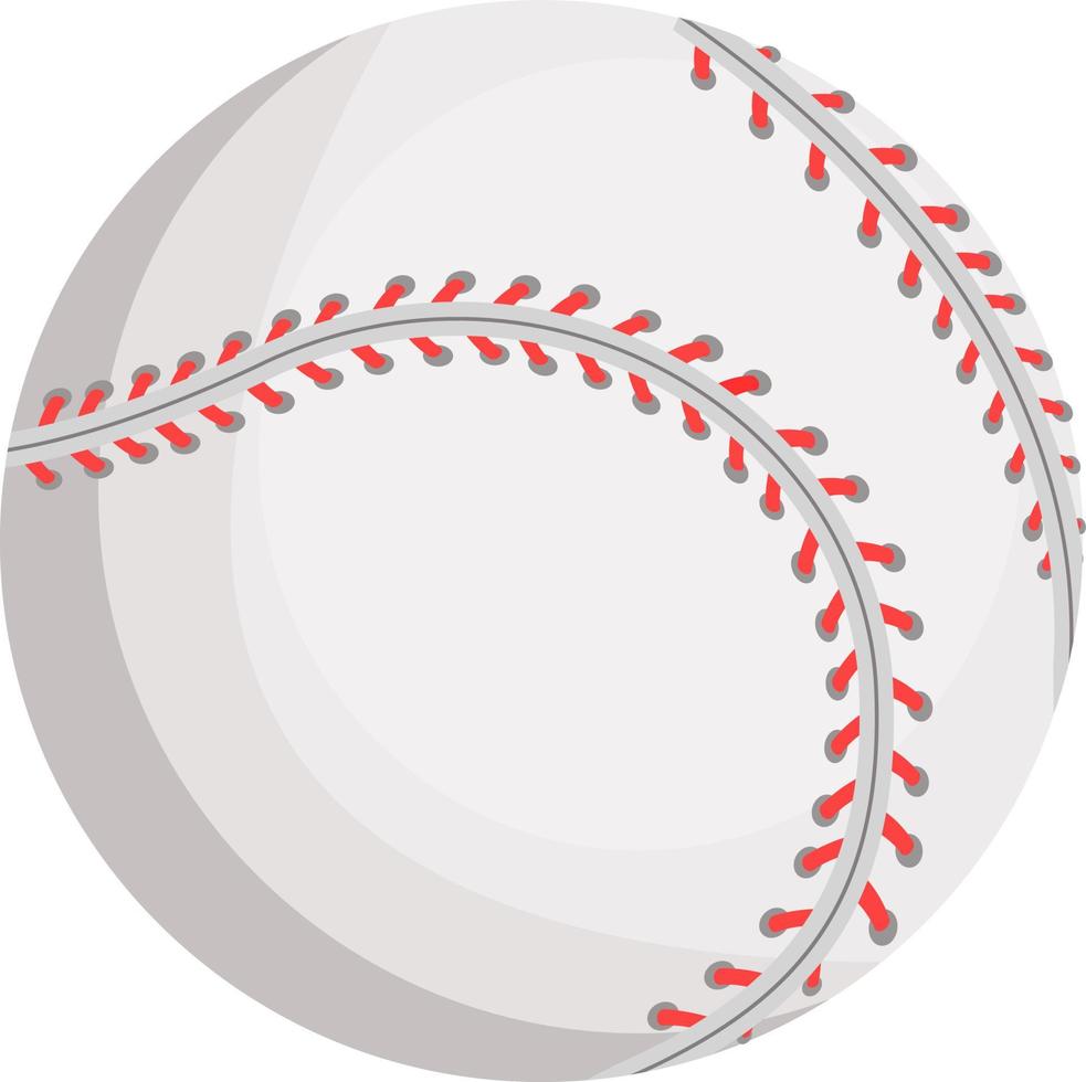 Baseball semi flat color vector object