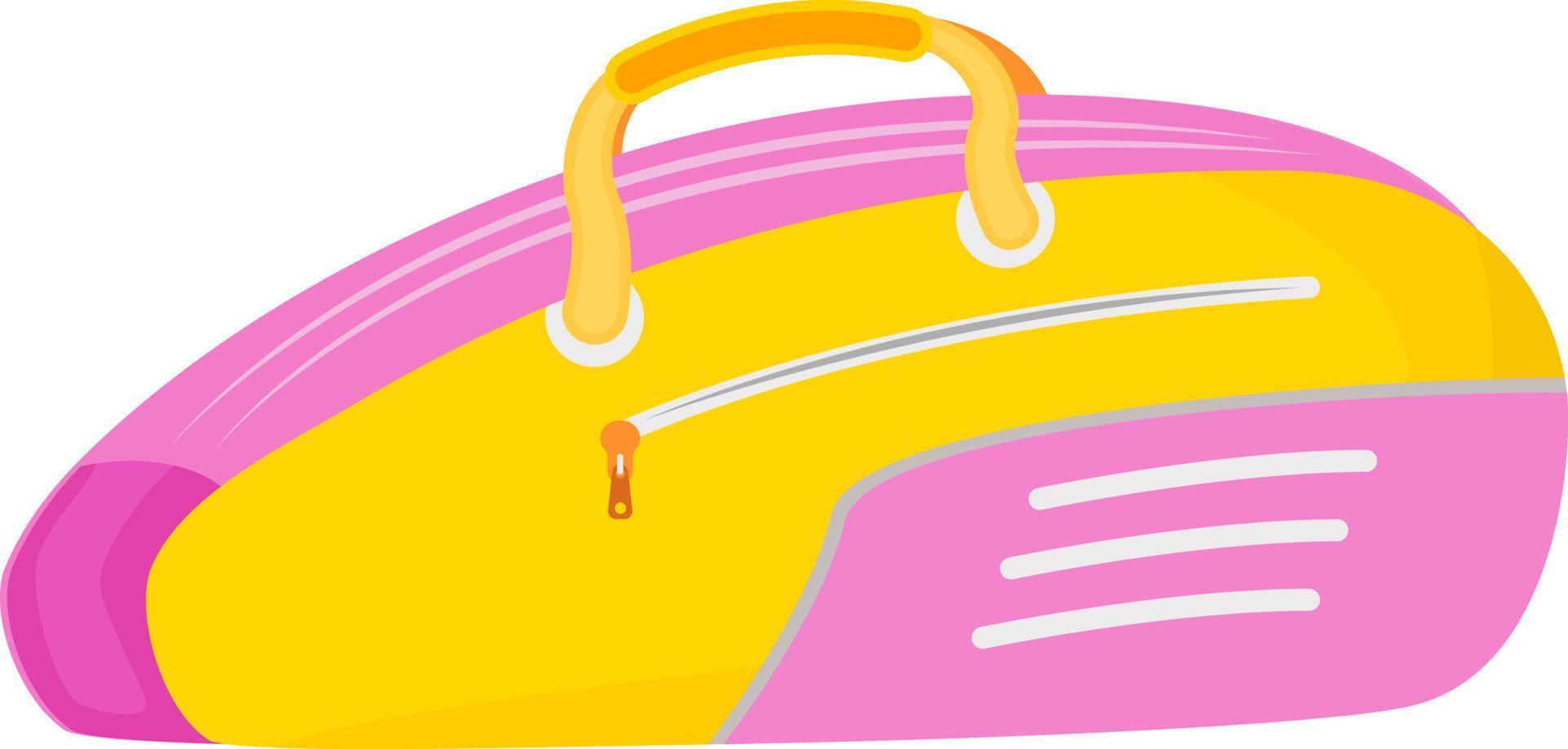 Gym bag semi flat color vector object