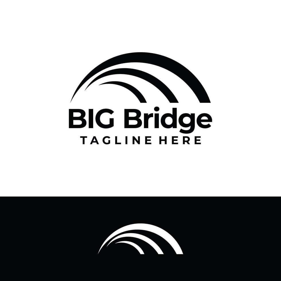 bridge logo icon vector isolated