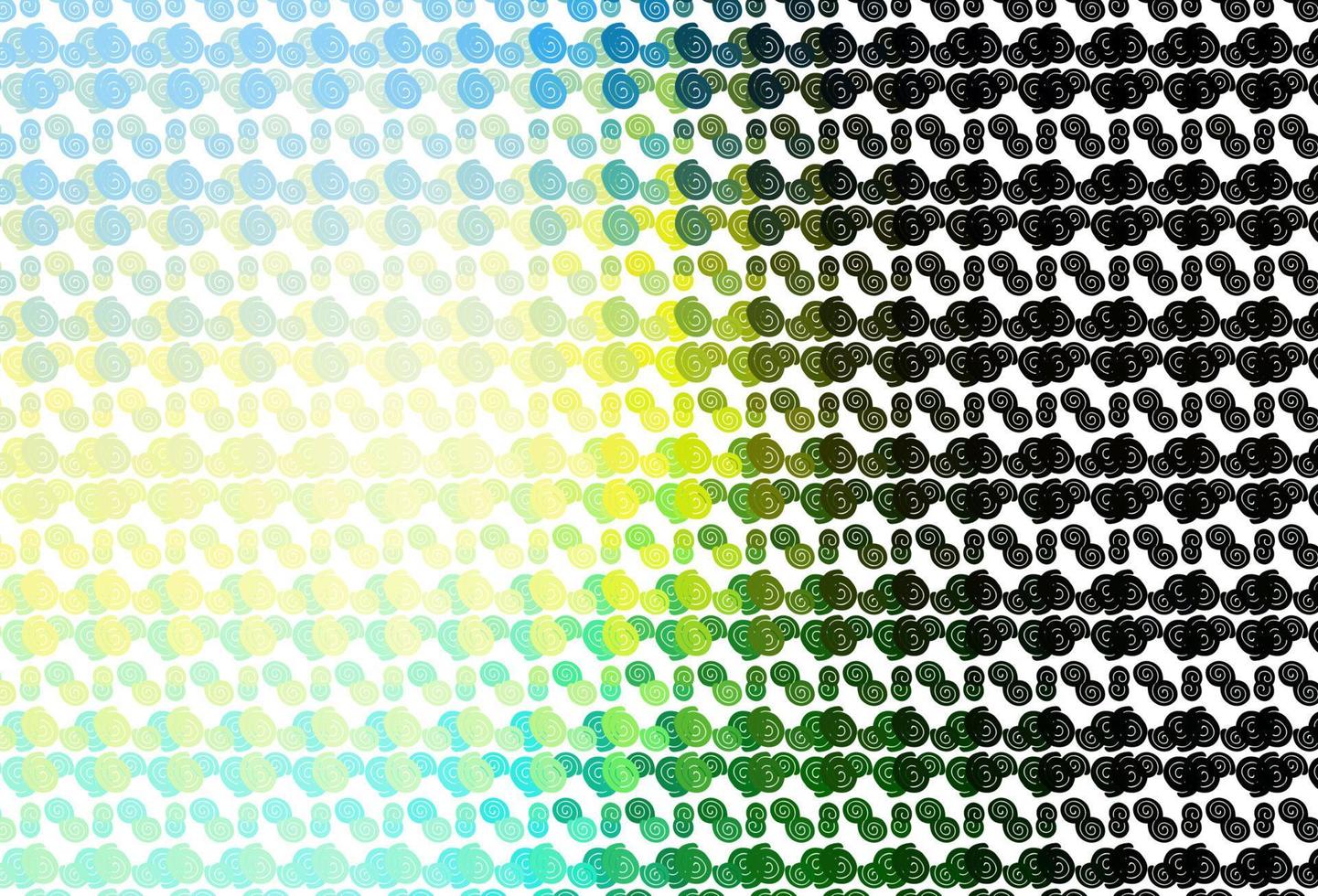Light Green, Yellow vector backdrop with bent lines.