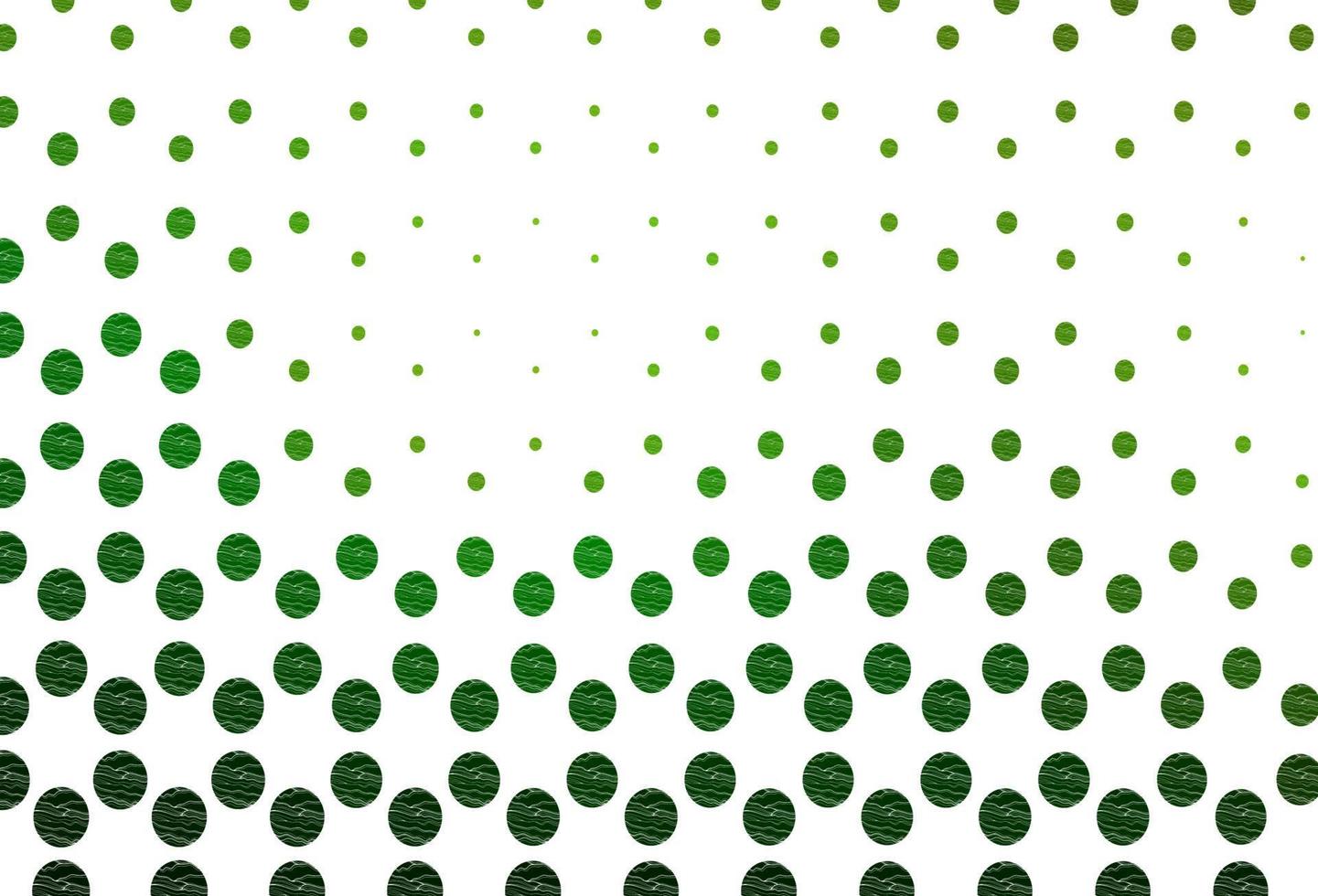 Light green vector background with bubbles.