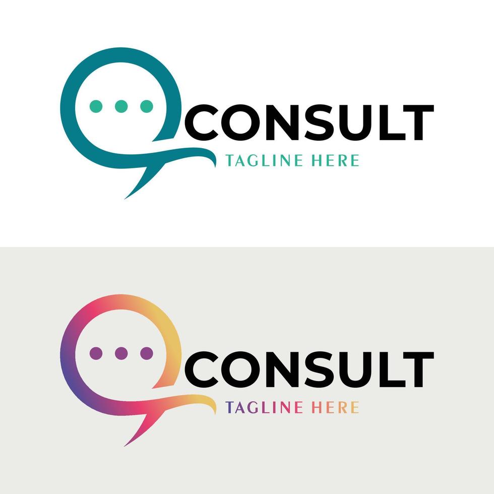 consult logo icon vector isolated