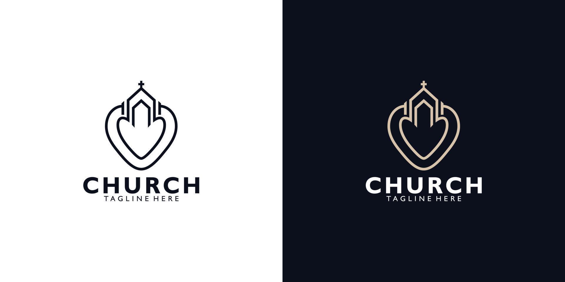 church logo icon vector isolated