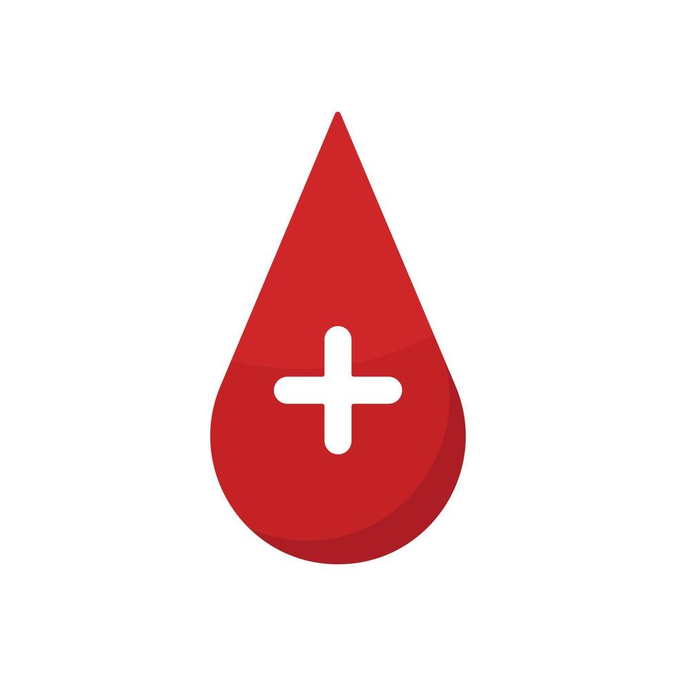 donar icono de gota de sangre humana. símbolo web. ilustración vectorial vector