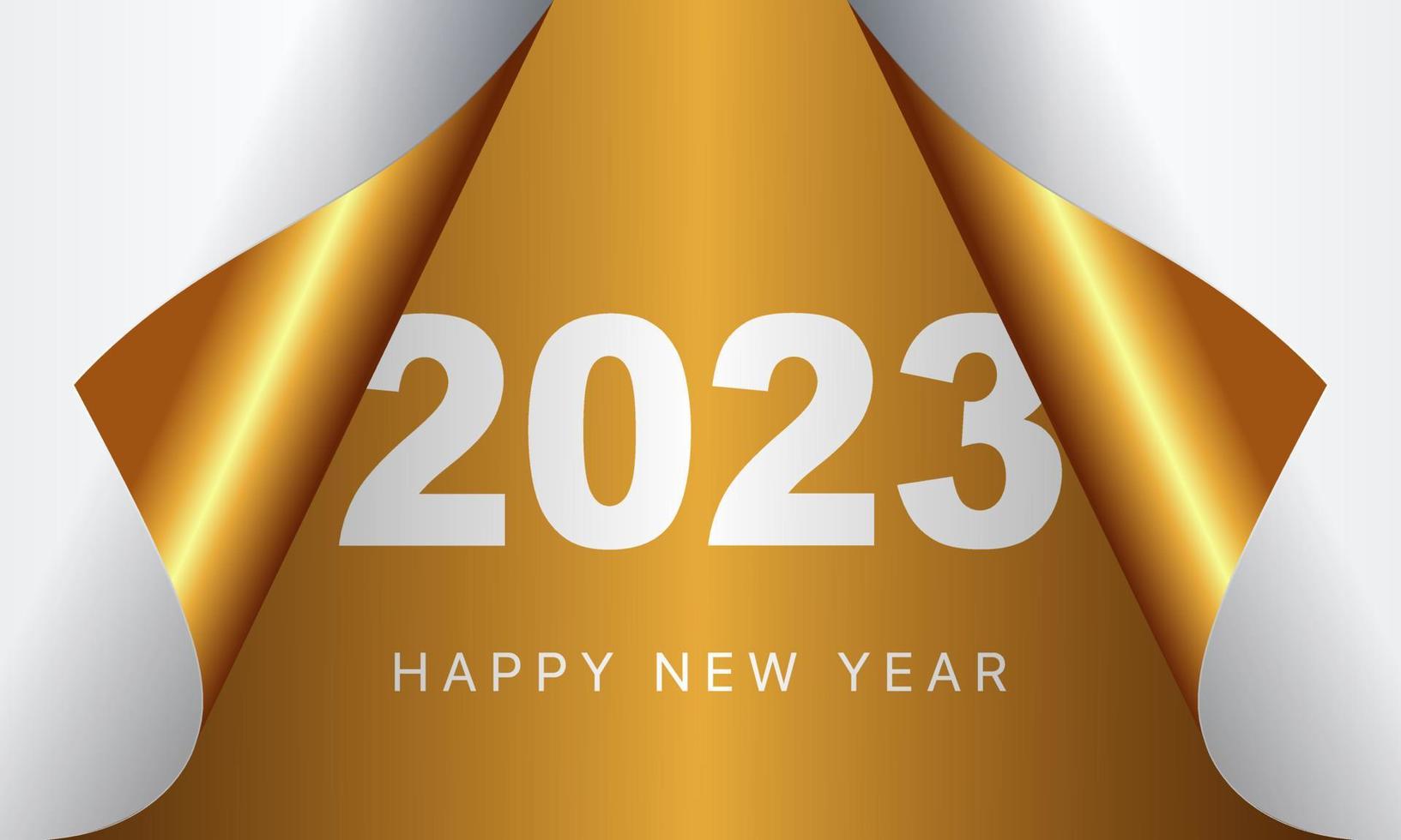 Happy New Year 2023 Greeting Card Design Template End Of 2022 And