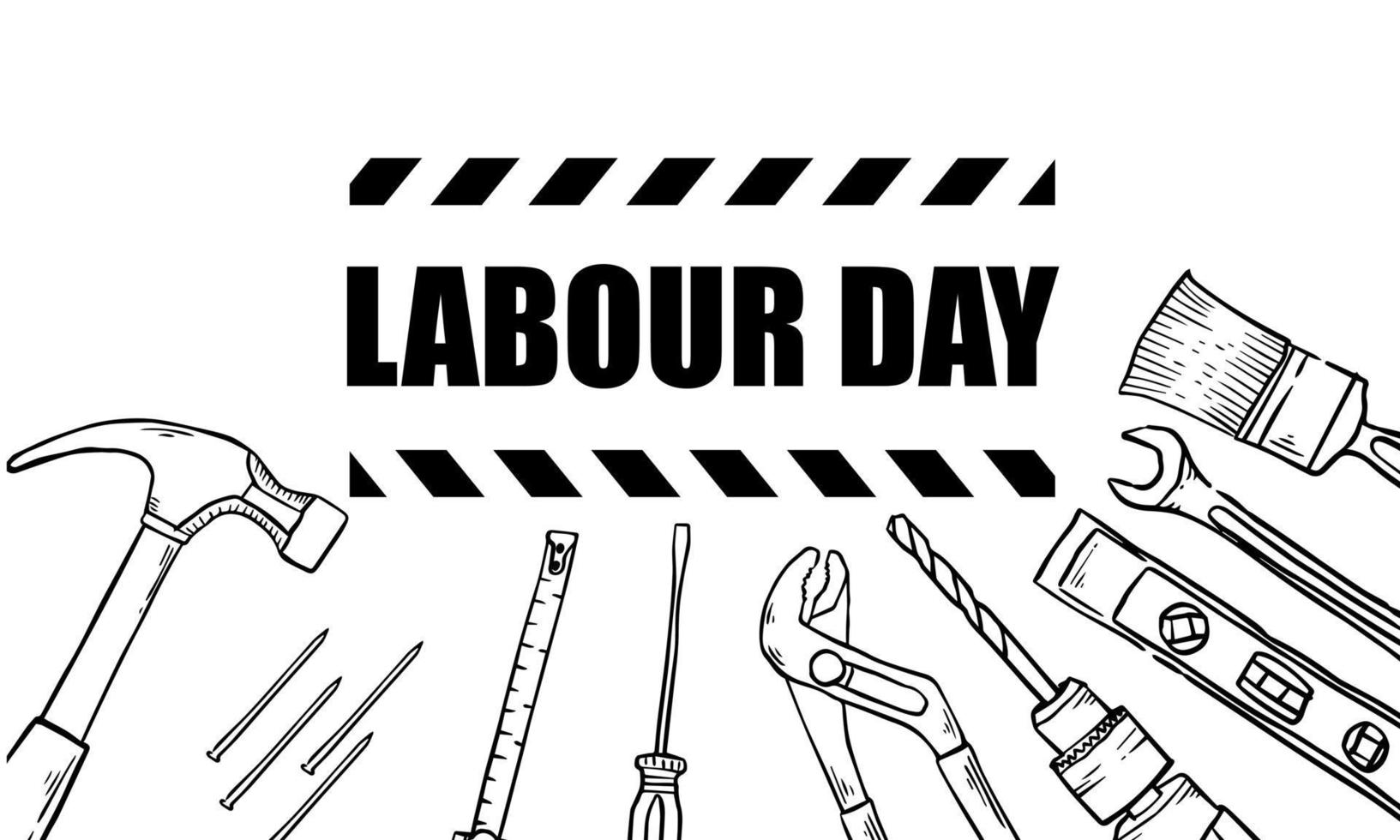 Happy Labour Day banner. 1st May. Design template. Vector illustration