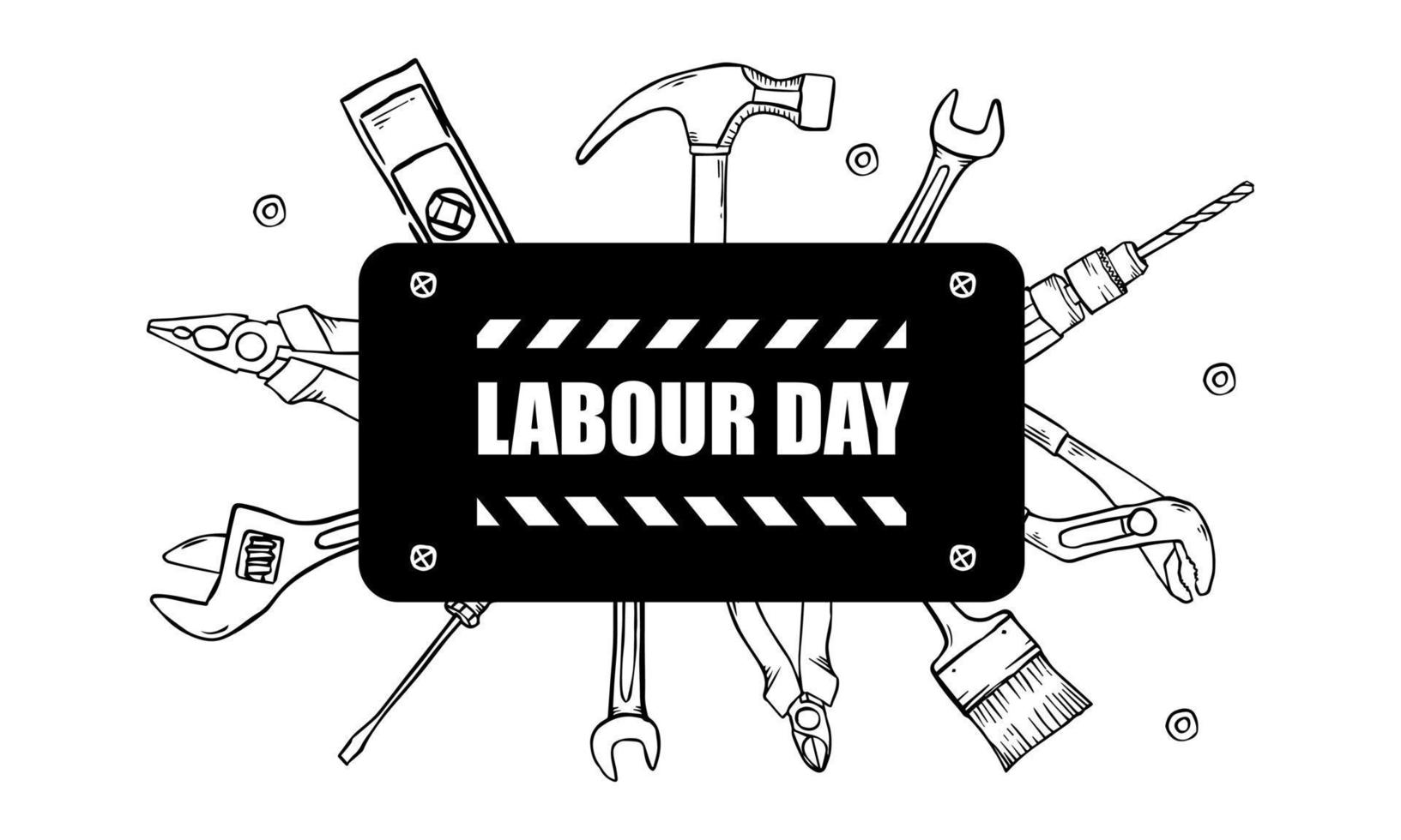 Happy Labour Day banner. 1st May. Design template. Vector illustration