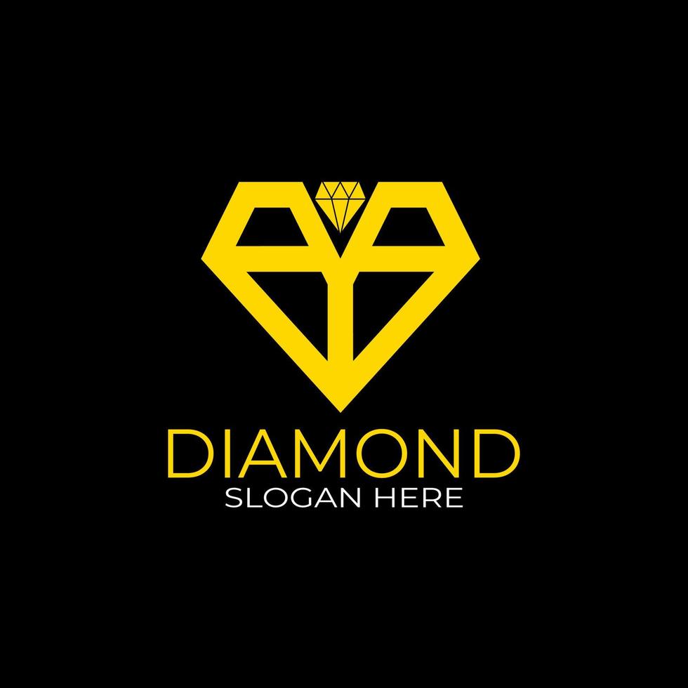 diseño de logotipo de diamante de letra b. concepto de diseño, logotipos, logograma, plantilla de diamante de logotipo vector