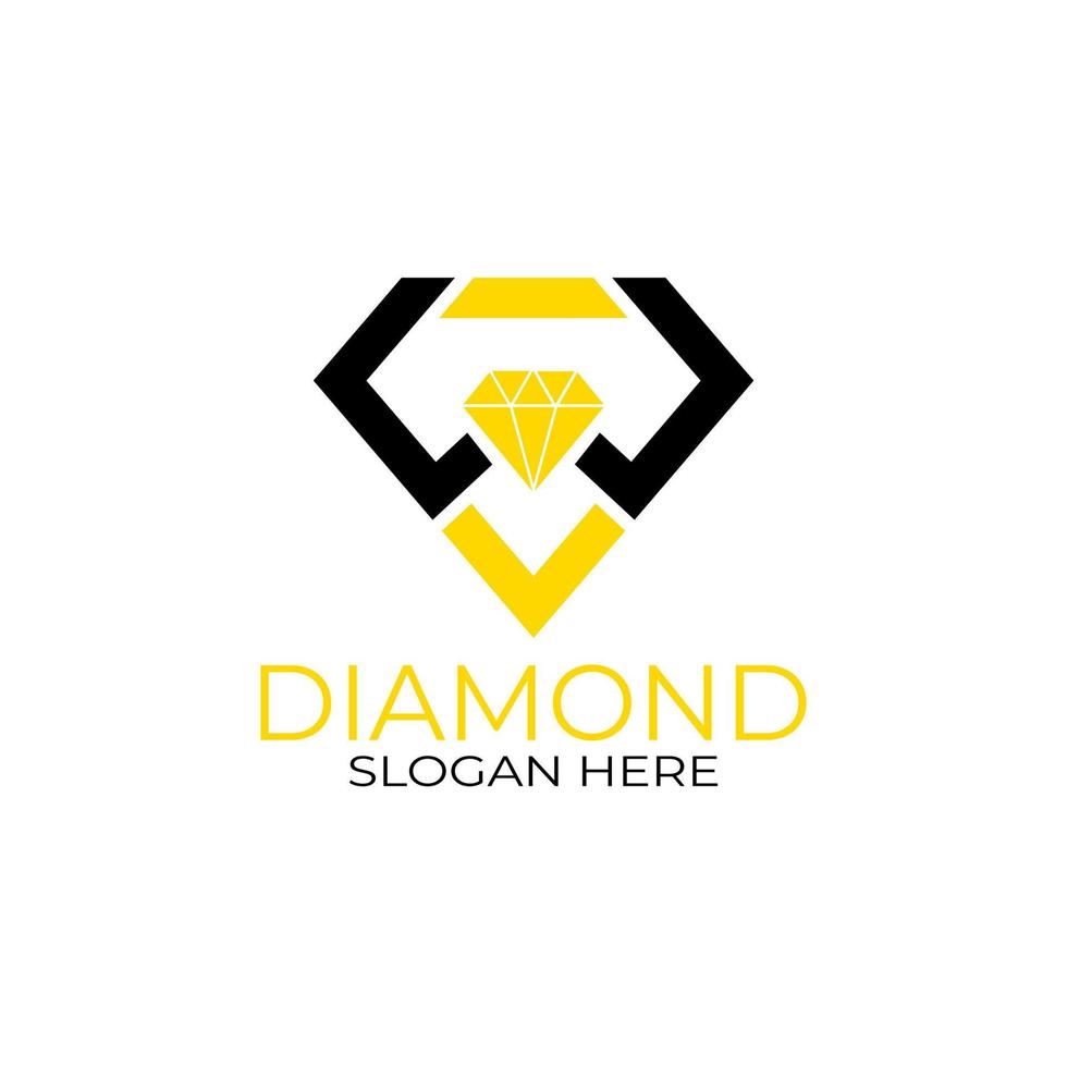 diseño del logotipo de la letra w diamante. concepto de diseño, logotipos, logograma, plantilla de diamante de logotipo vector