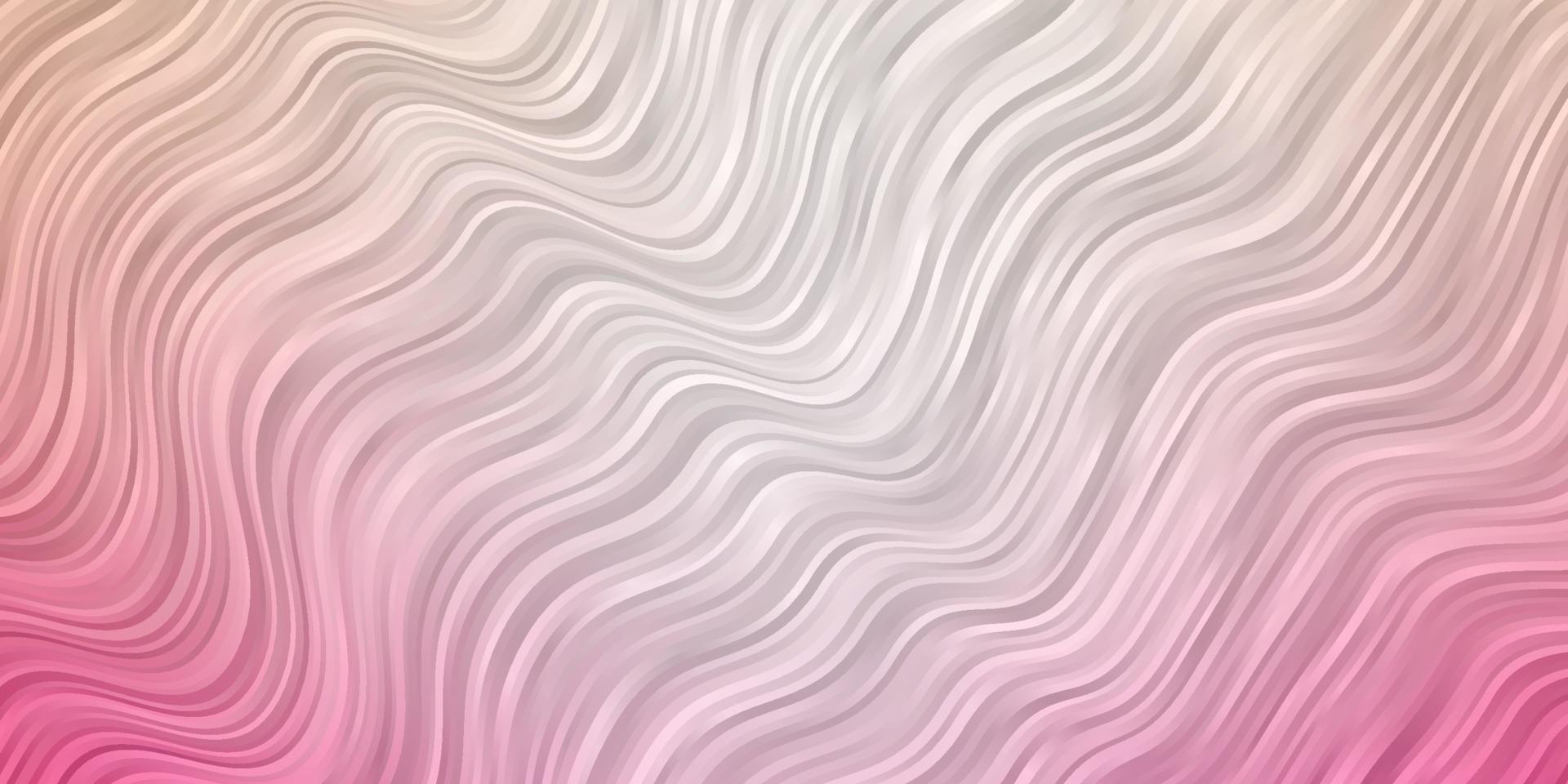 Light Pink vector texture with curves.