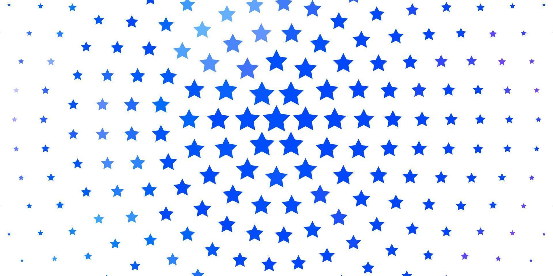 textura de vector de color rosa claro, azul con hermosas estrellas.