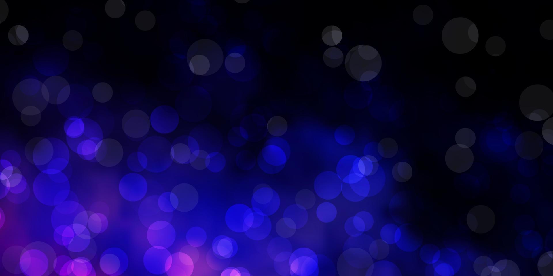 Dark Pink, Blue vector texture with disks.