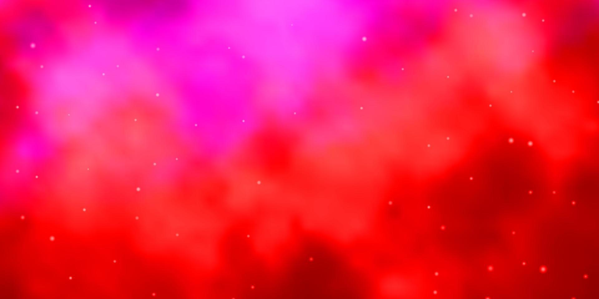 diseño de vector rosa claro, rojo con estrellas brillantes.