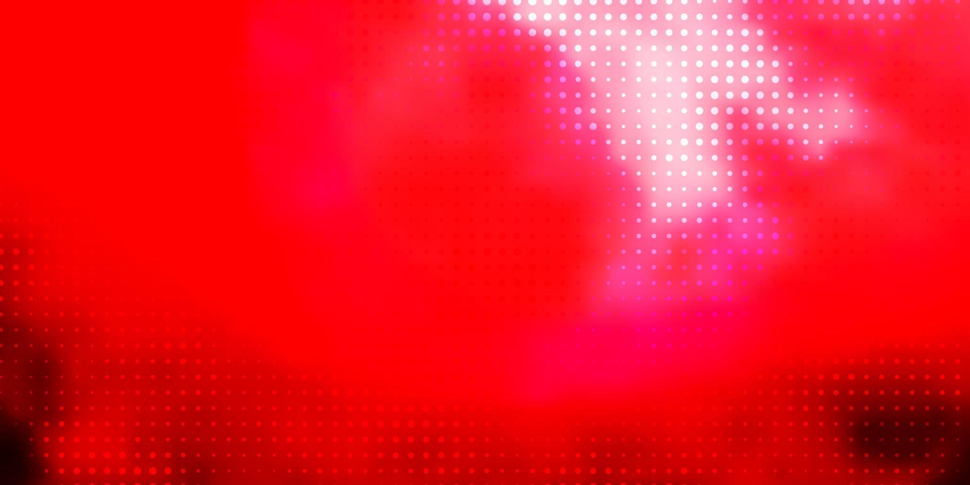Fondo de vector rosa claro, rojo con burbujas.