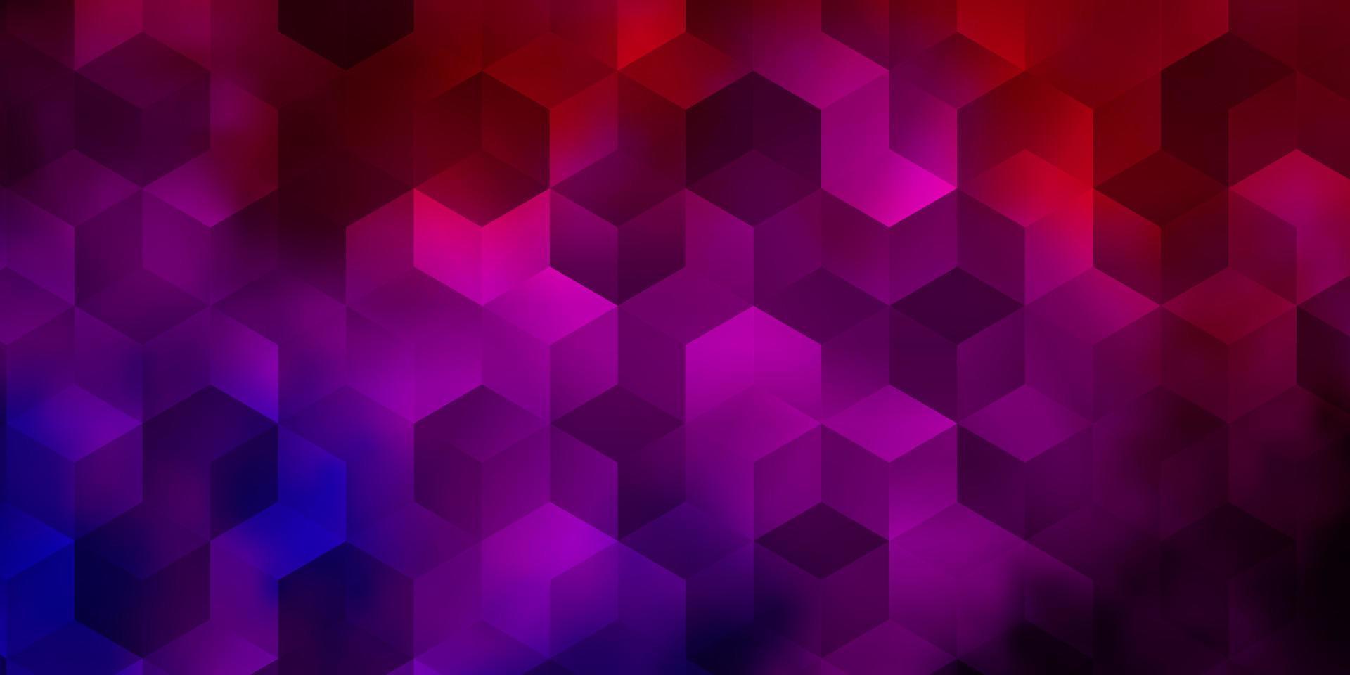Light Pink, Red vector template in hexagonal style.